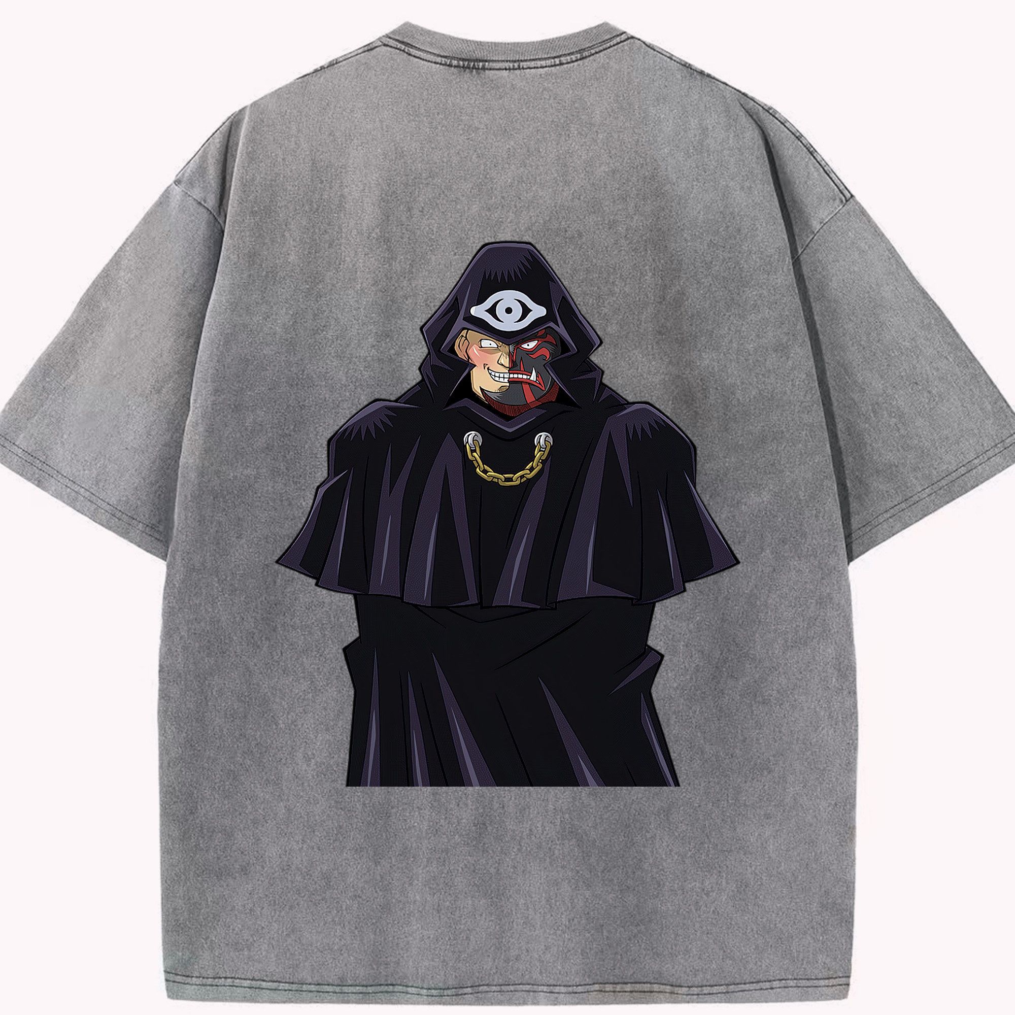 （画像用） 遊☆戯☆王 Yu-Gi-Oh! 綿100% ヴィンテージ風 半袖Tシャツ（背面プリント）
