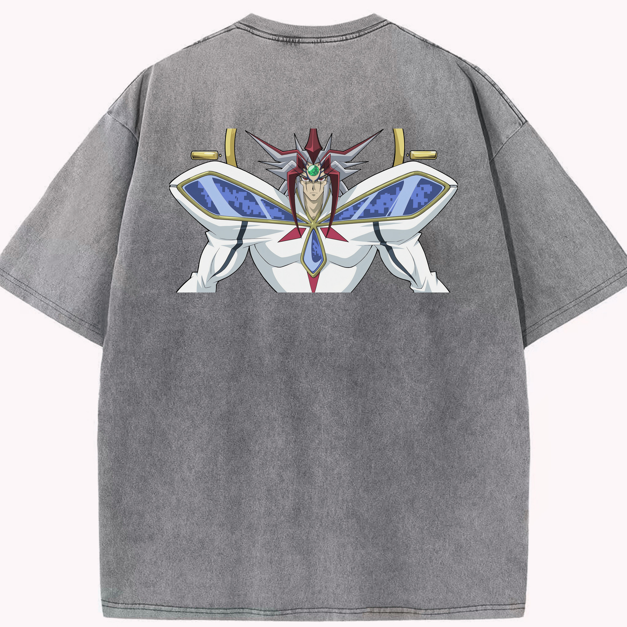 （画像用） 遊☆戯☆王 Yu-Gi-Oh! 綿100% ヴィンテージ風 半袖Tシャツ（背面プリント）