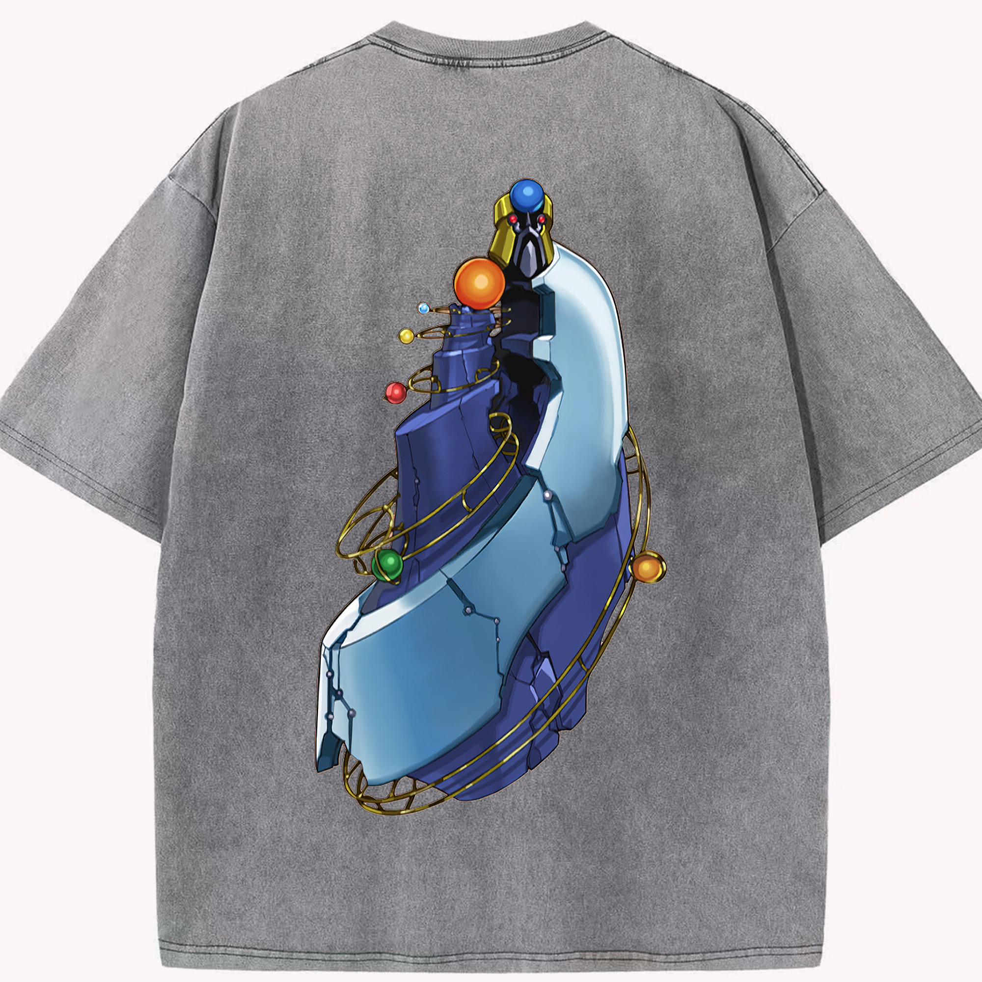 （画像用） 遊☆戯☆王 Yu-Gi-Oh! 綿100% ヴィンテージ風 半袖Tシャツ（背面プリント）