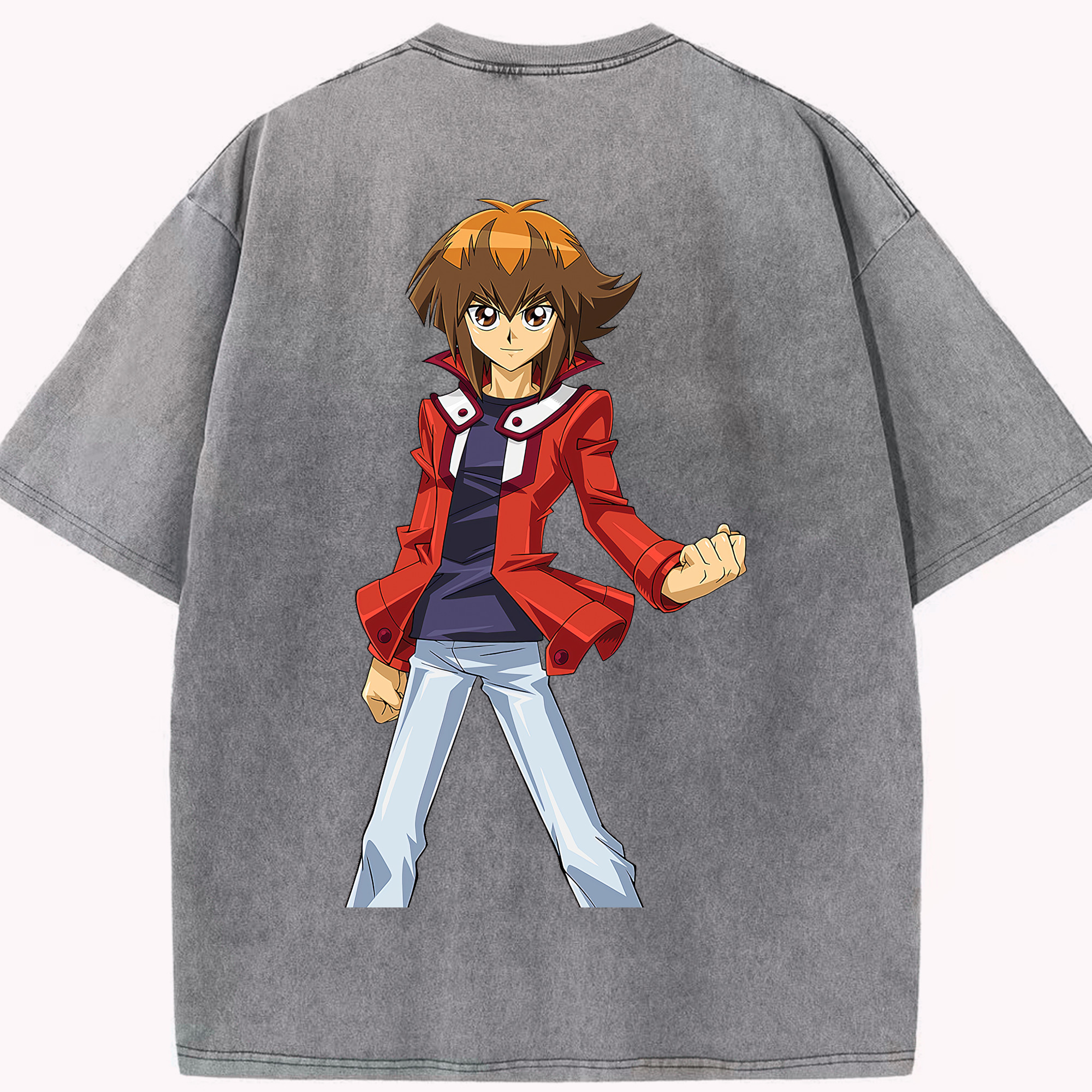 （画像用） 遊☆戯☆王 Yu-Gi-Oh! 綿100% ヴィンテージ風 半袖Tシャツ（背面プリント）