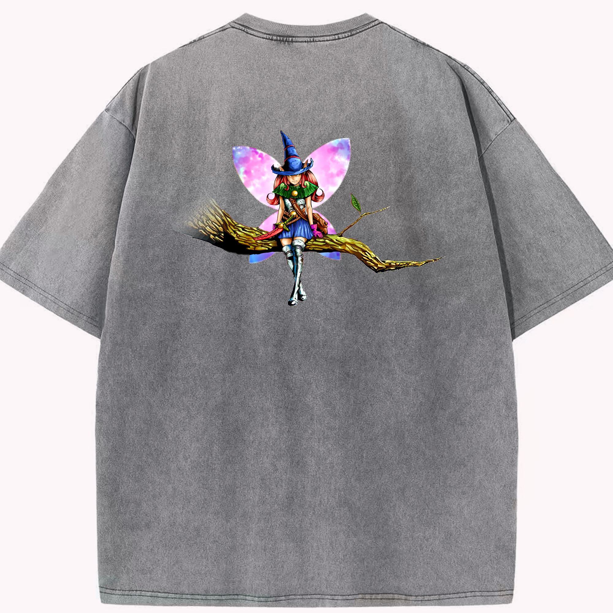 （画像用） 遊☆戯☆王 Yu-Gi-Oh! 綿100% ヴィンテージ風 半袖Tシャツ（背面プリント）
