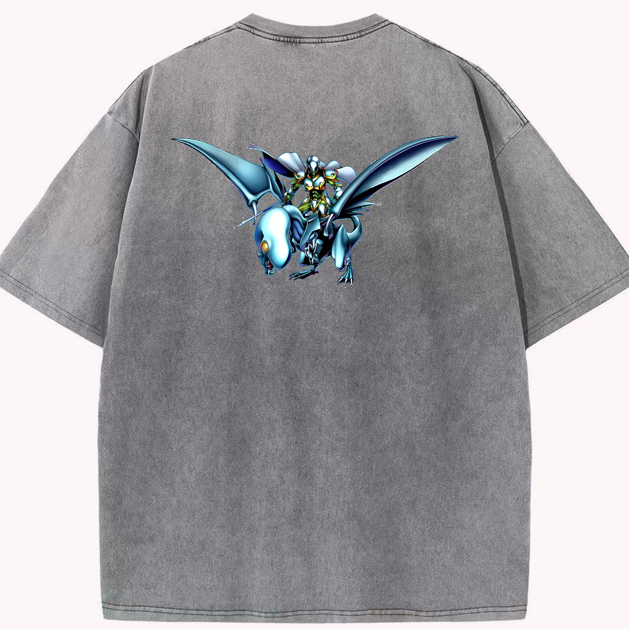 （画像用） 遊☆戯☆王 Yu-Gi-Oh! 綿100% ヴィンテージ風 半袖Tシャツ（背面プリント）