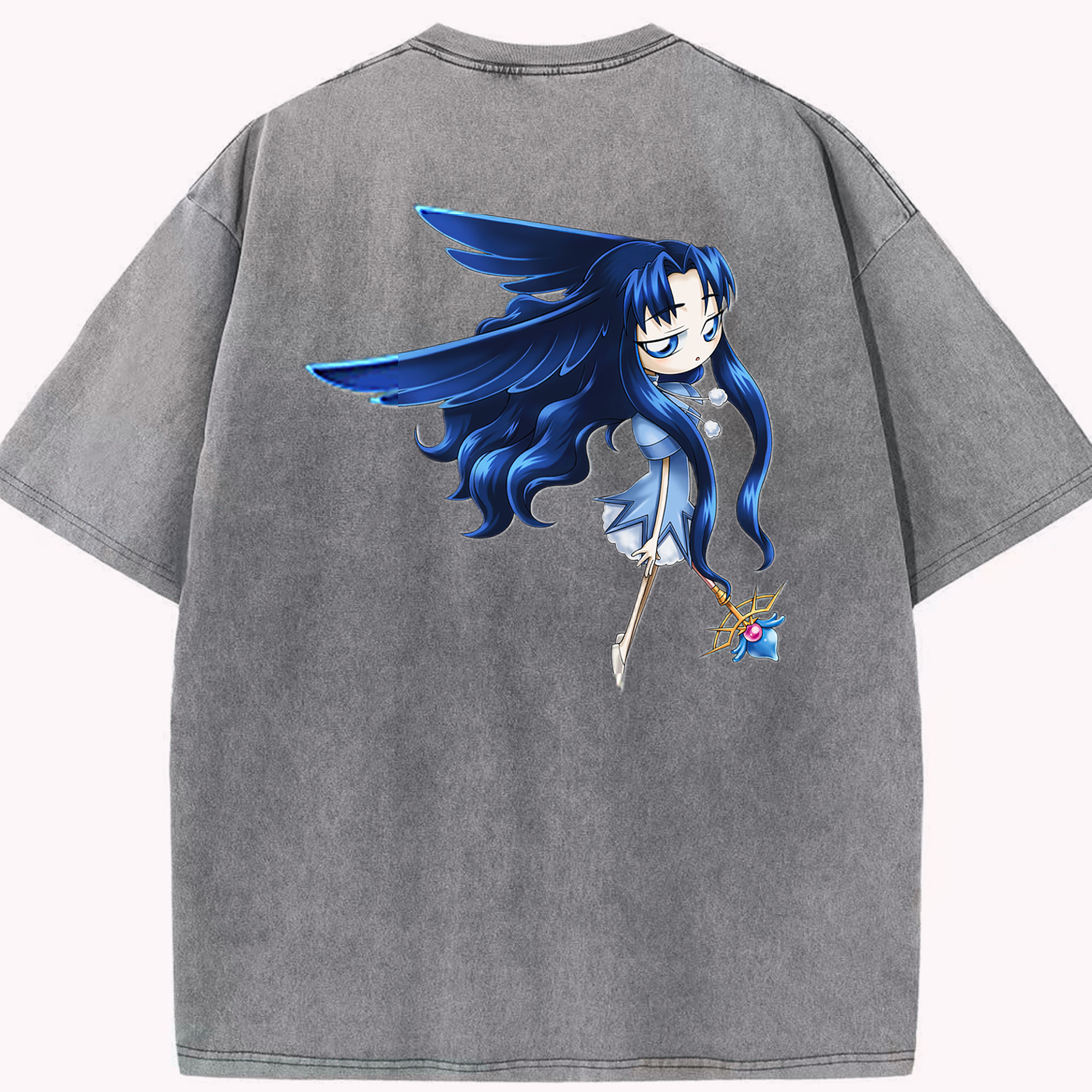 （画像用） 遊☆戯☆王 Yu-Gi-Oh! 綿100% ヴィンテージ風 半袖Tシャツ（背面プリント）