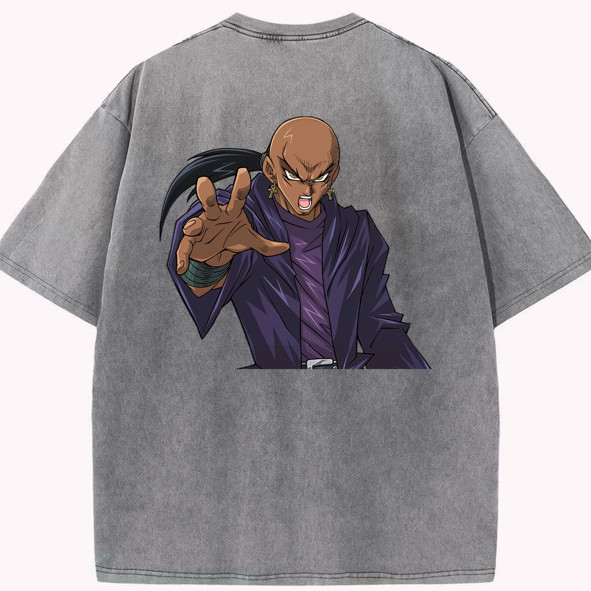 （画像用） 遊☆戯☆王 Yu-Gi-Oh! 綿100% ヴィンテージ風 半袖Tシャツ（背面プリント）