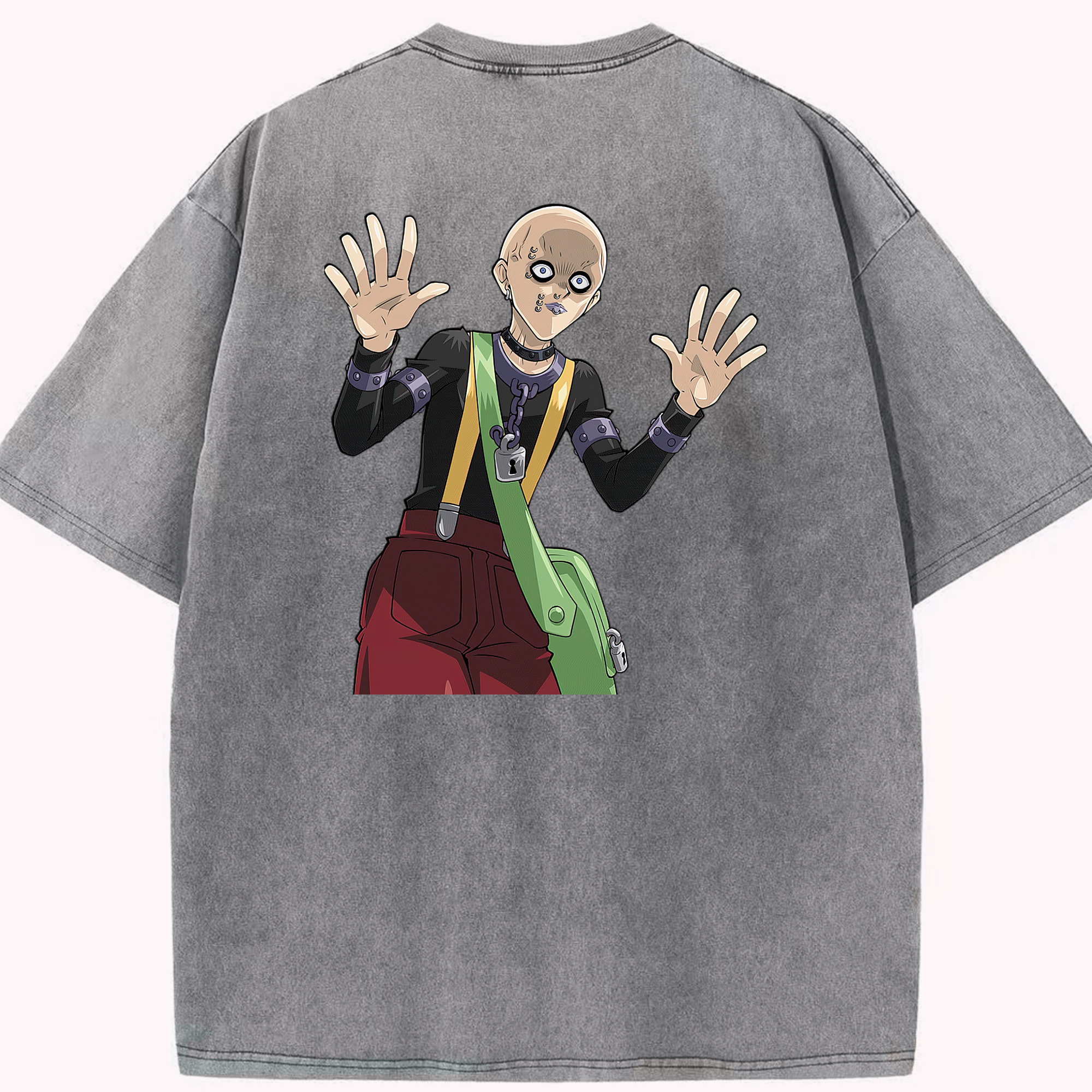 （画像用） 遊☆戯☆王 Yu-Gi-Oh! 綿100% ヴィンテージ風 半袖Tシャツ（背面プリント）
