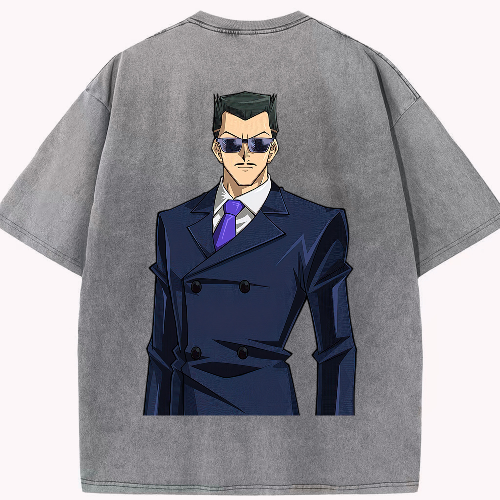 （画像用） 遊☆戯☆王 Yu-Gi-Oh! 綿100% ヴィンテージ風 半袖Tシャツ（背面プリント）