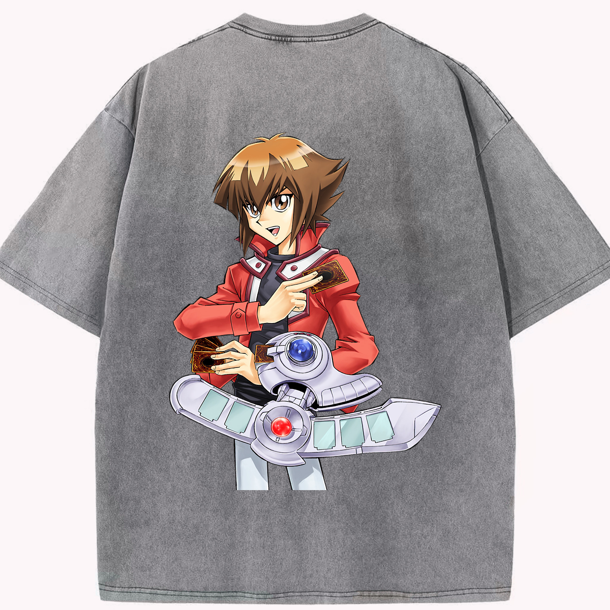 （画像用） 遊☆戯☆王 Yu-Gi-Oh! 綿100% ヴィンテージ風 半袖Tシャツ（背面プリント）
