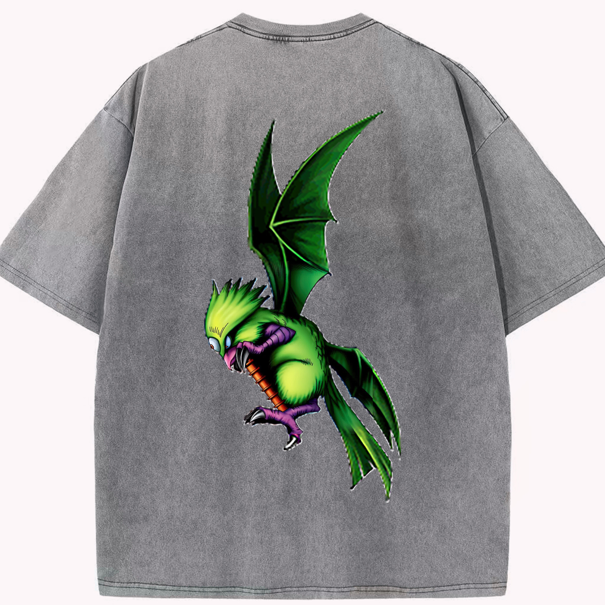 （画像用） 遊☆戯☆王 Yu-Gi-Oh! 綿100% ヴィンテージ風 半袖Tシャツ（背面プリント）