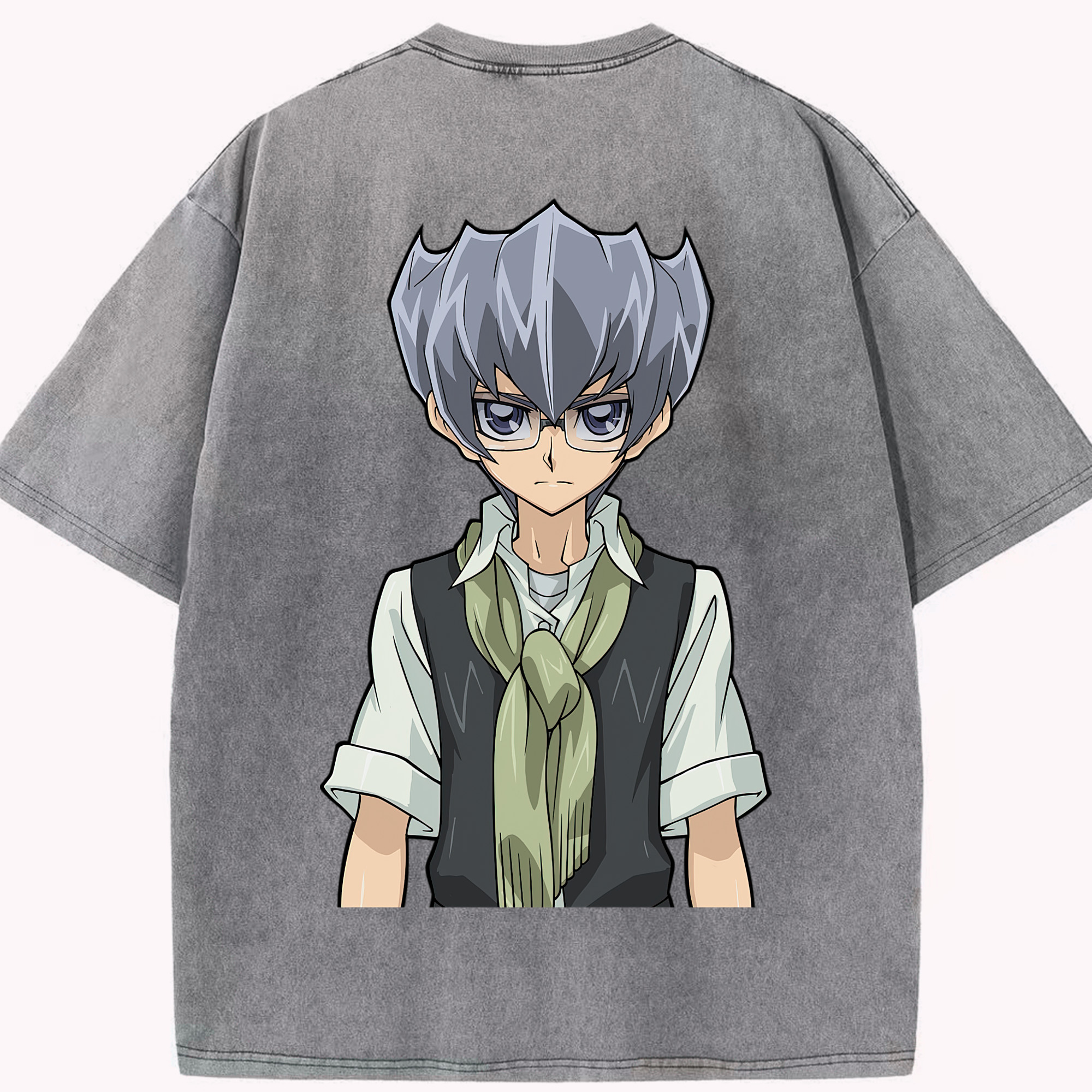（画像用） 遊☆戯☆王 Yu-Gi-Oh! 綿100% ヴィンテージ風 半袖Tシャツ（背面プリント）