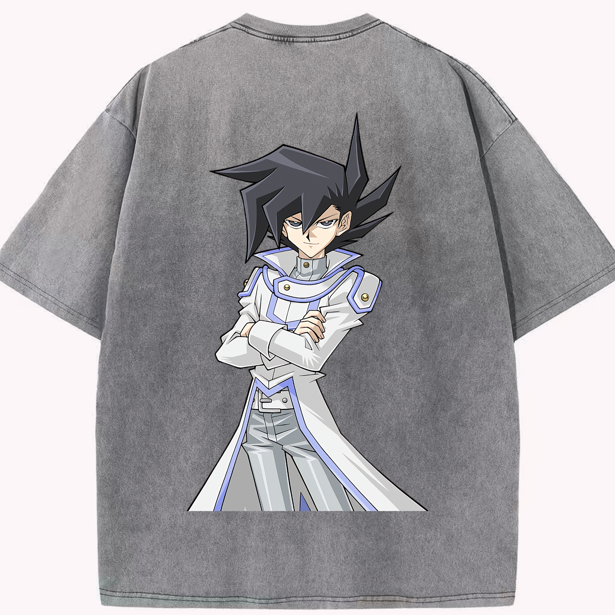 （画像用） 遊☆戯☆王 Yu-Gi-Oh! 綿100% ヴィンテージ風 半袖Tシャツ（背面プリント）
