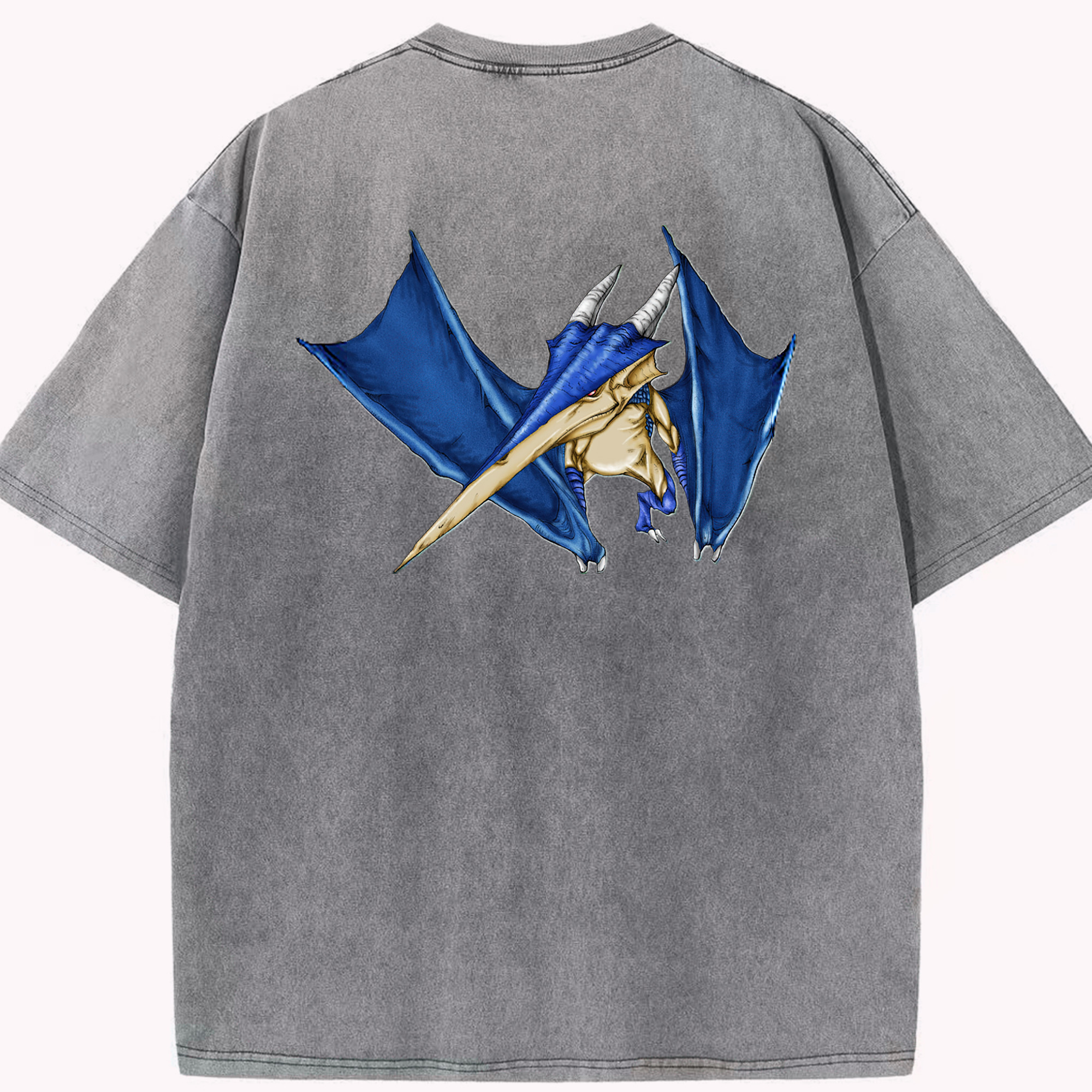 （画像用） 遊☆戯☆王 Yu-Gi-Oh! 綿100% ヴィンテージ風 半袖Tシャツ（背面プリント）