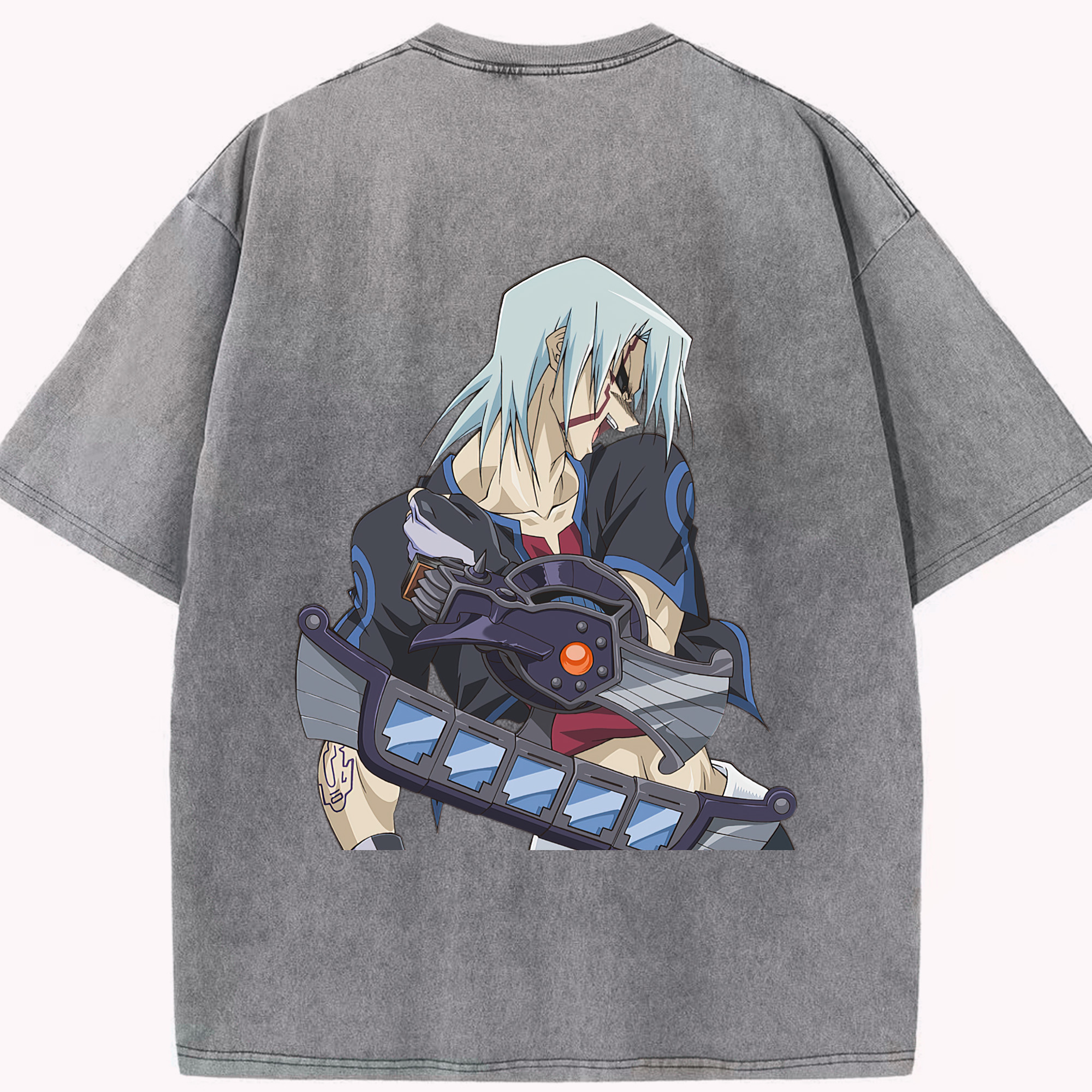 （画像用） 遊☆戯☆王 Yu-Gi-Oh! 綿100% ヴィンテージ風 半袖Tシャツ（背面プリント）
