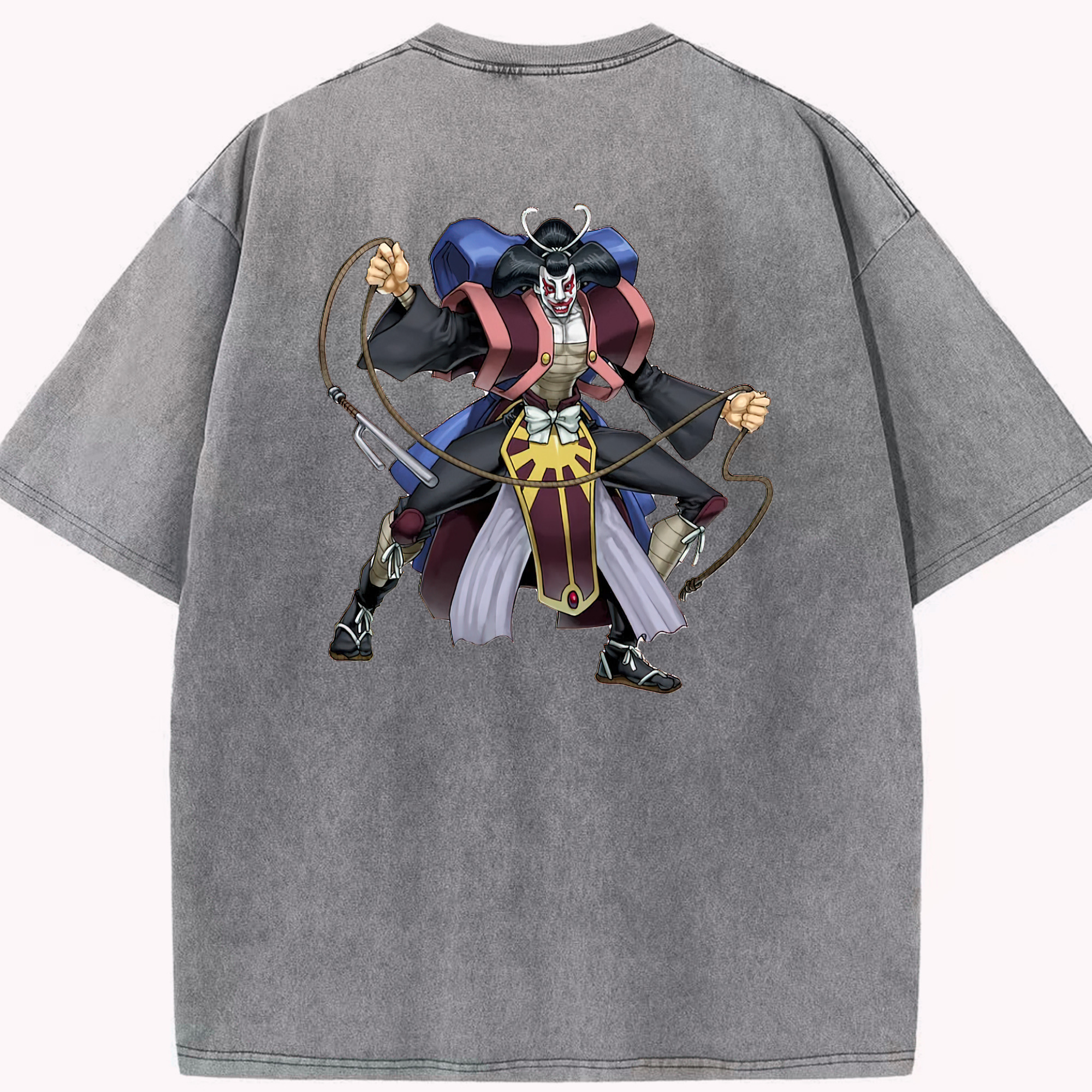 （画像用） 遊☆戯☆王 Yu-Gi-Oh! 綿100% ヴィンテージ風 半袖Tシャツ（背面プリント）