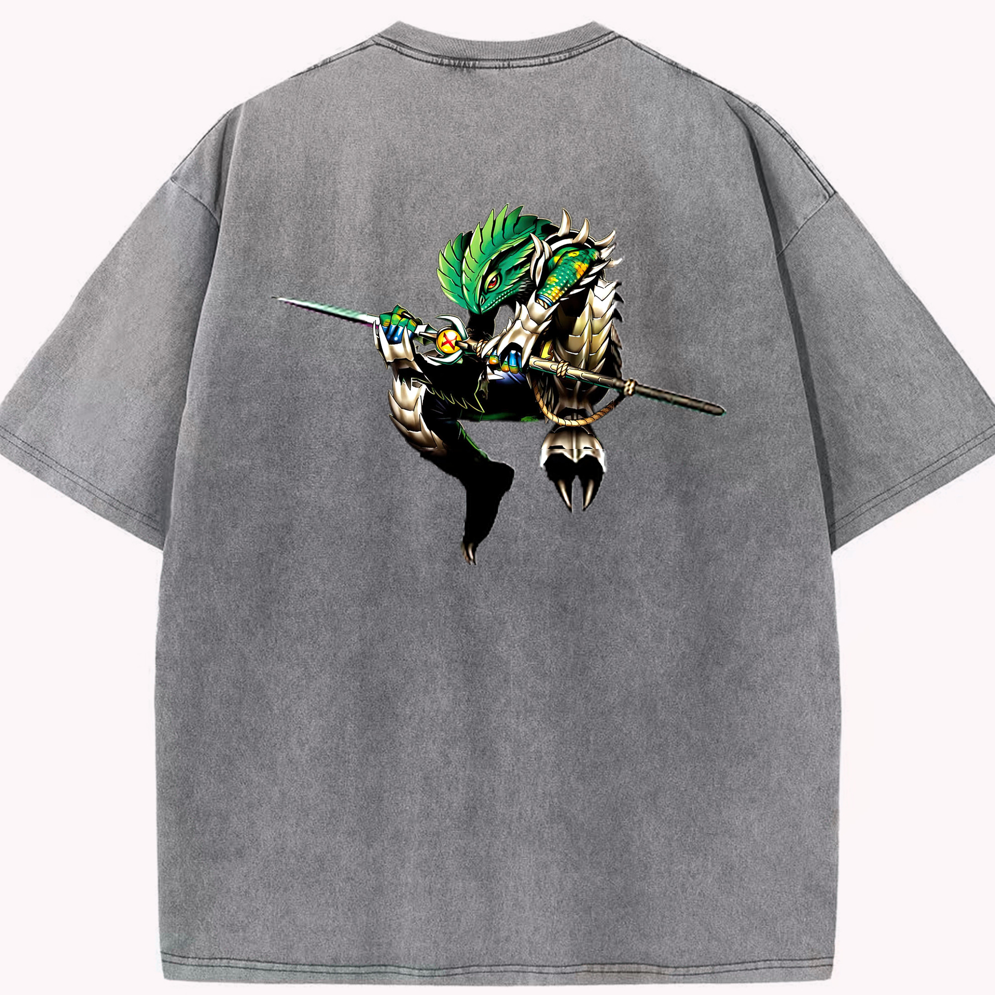 （画像用） 遊☆戯☆王 Yu-Gi-Oh! 綿100% ヴィンテージ風 半袖Tシャツ（背面プリント）