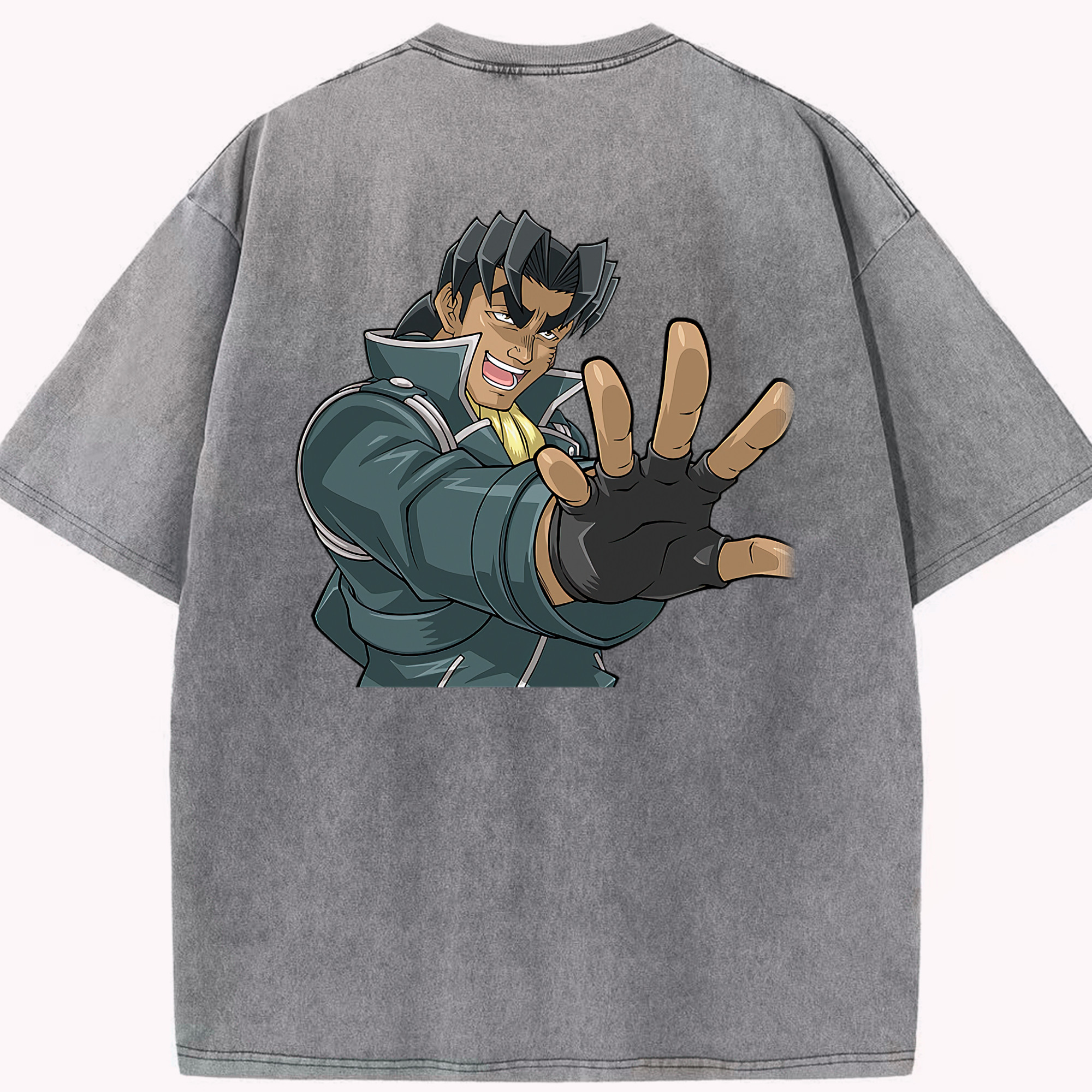 （画像用） 遊☆戯☆王 Yu-Gi-Oh! 綿100% ヴィンテージ風 半袖Tシャツ（背面プリント）