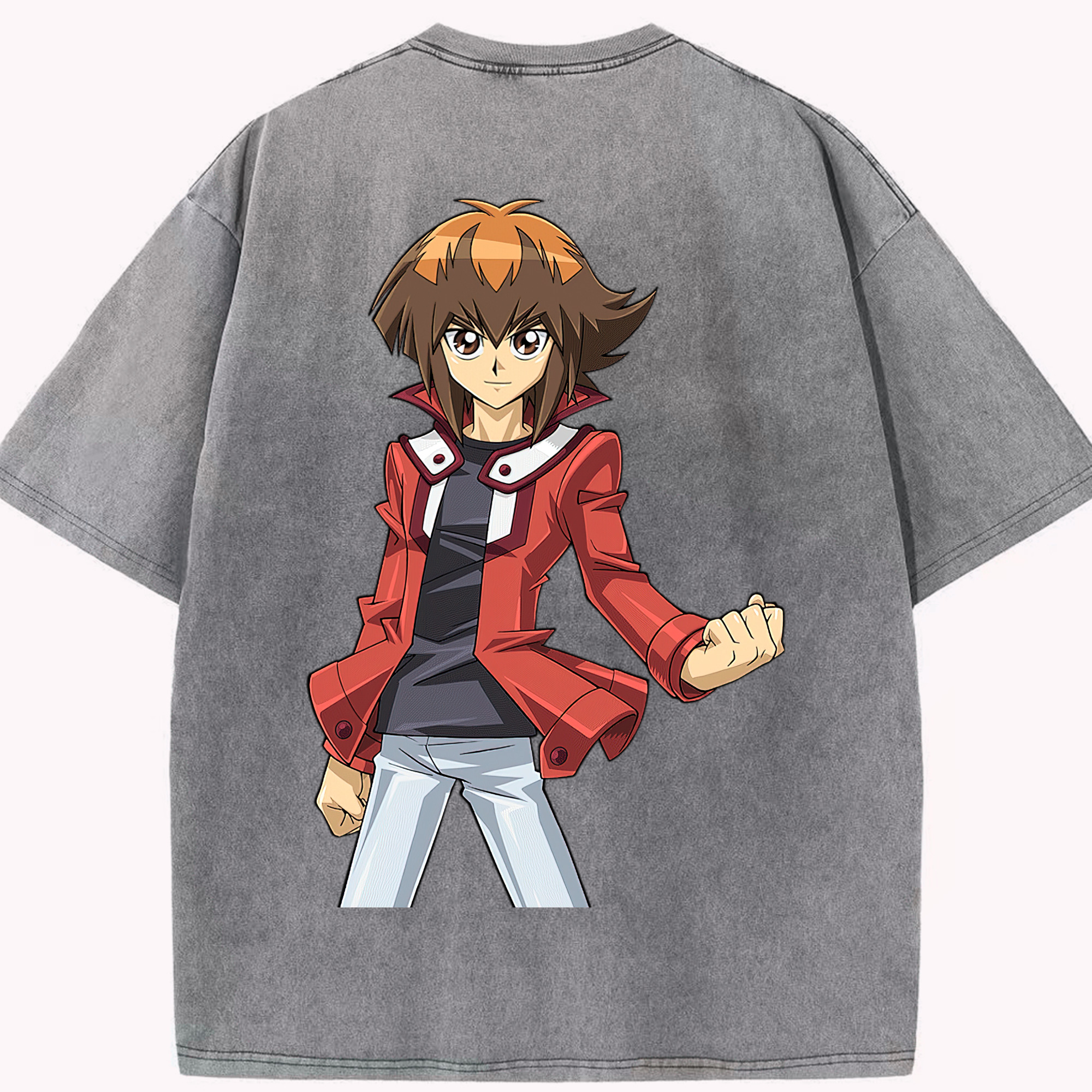 （画像用） 遊☆戯☆王 Yu-Gi-Oh! 綿100% ヴィンテージ風 半袖Tシャツ（背面プリント）