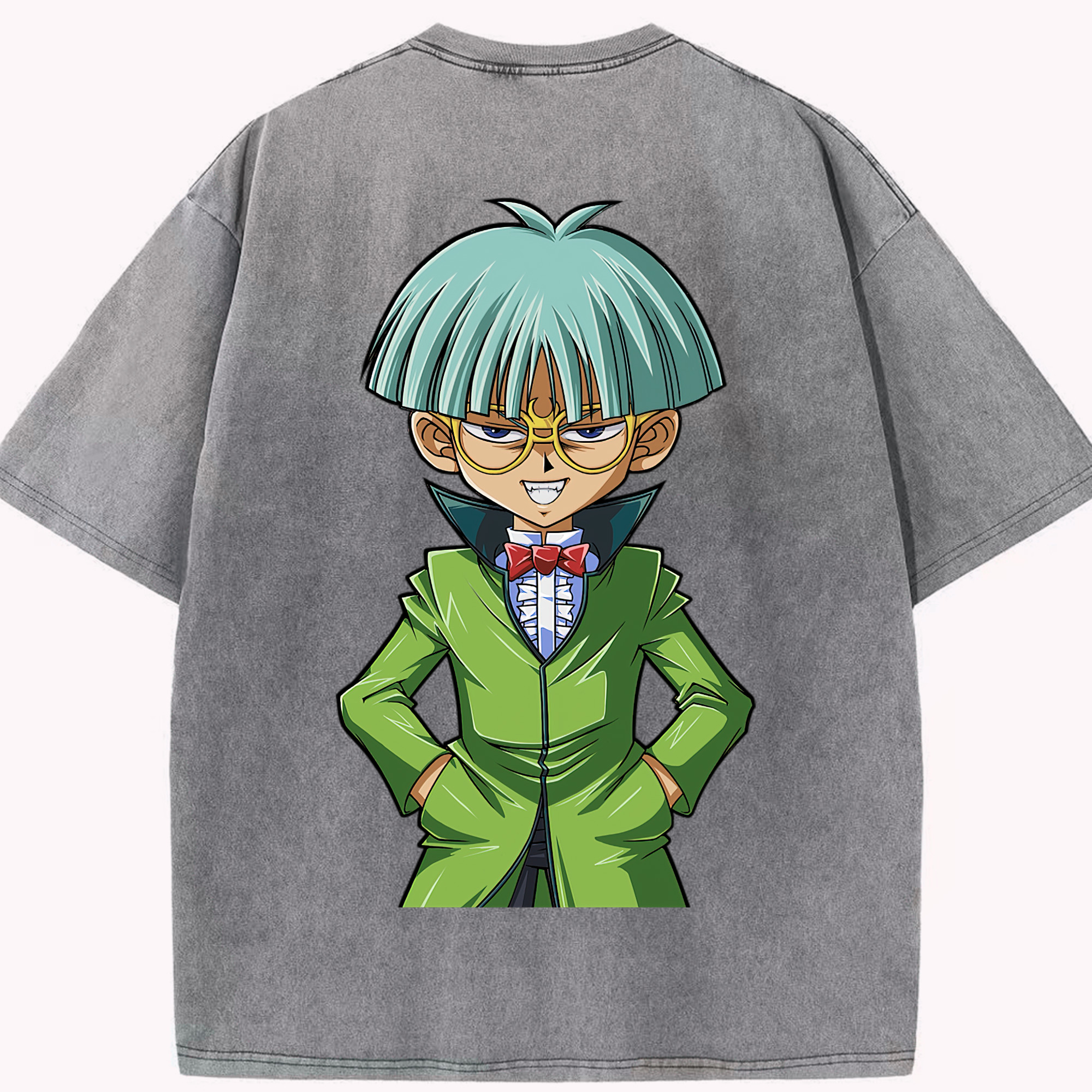 （画像用） 遊☆戯☆王 Yu-Gi-Oh! 綿100% ヴィンテージ風 半袖Tシャツ（背面プリント）
