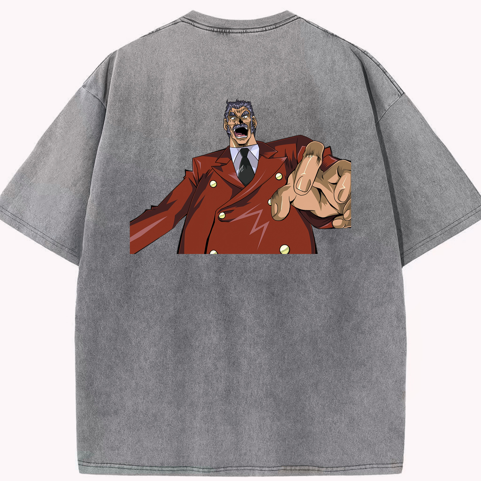 （画像用） 遊☆戯☆王 Yu-Gi-Oh! 綿100% ヴィンテージ風 半袖Tシャツ（背面プリント）