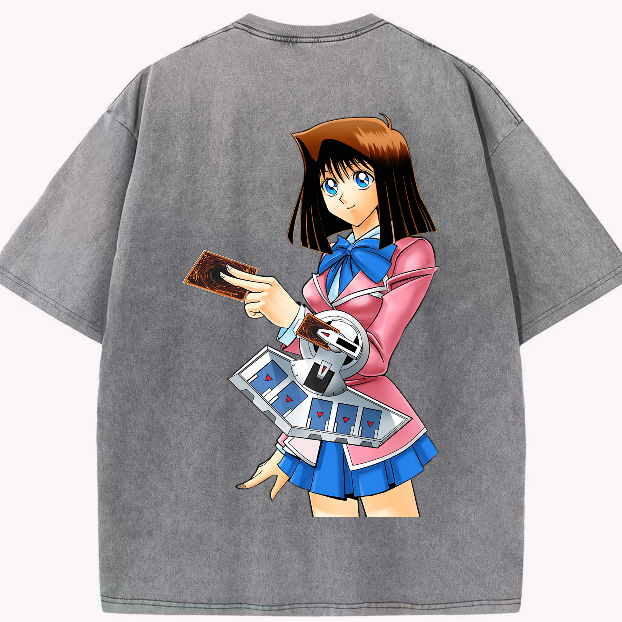 （画像用） 遊☆戯☆王 Yu-Gi-Oh! 綿100% ヴィンテージ風 半袖Tシャツ（背面プリント）