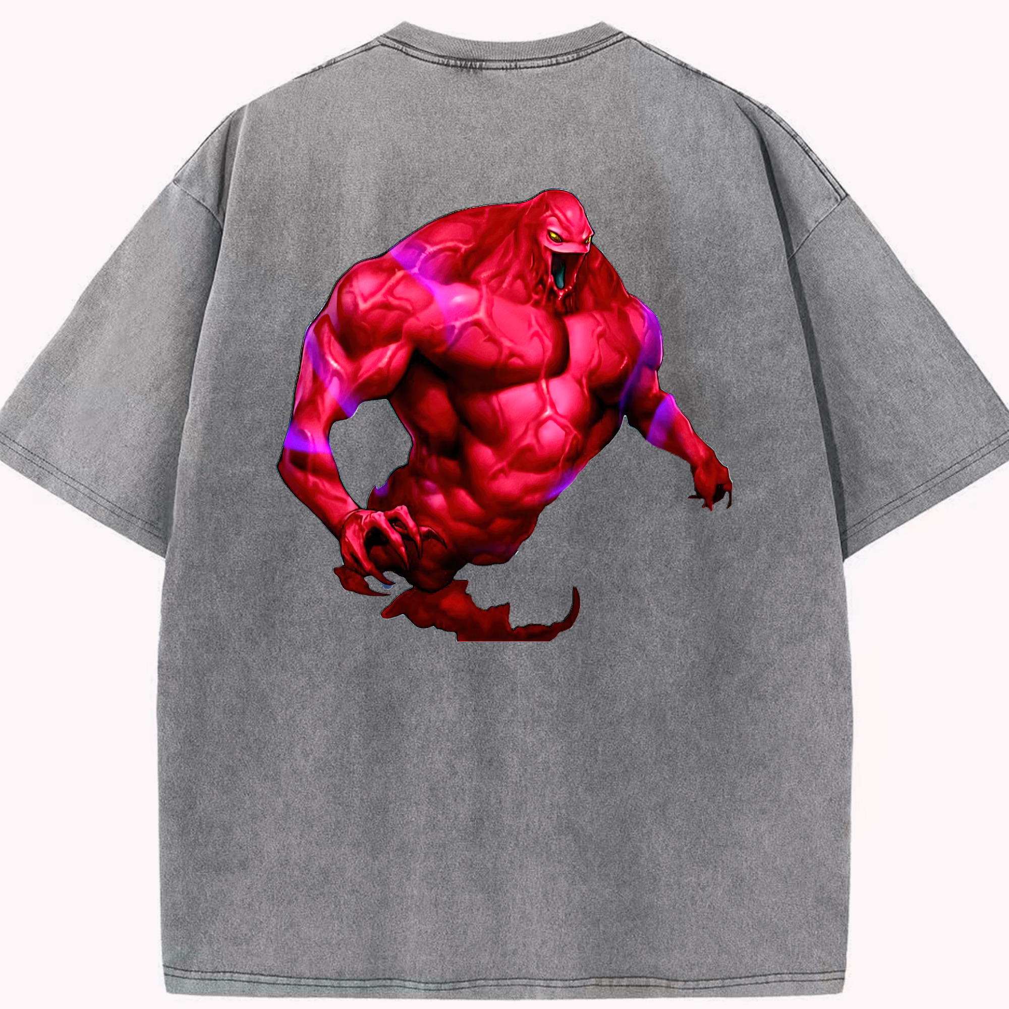 （画像用） 遊☆戯☆王 Yu-Gi-Oh! 綿100% ヴィンテージ風 半袖Tシャツ（背面プリント）