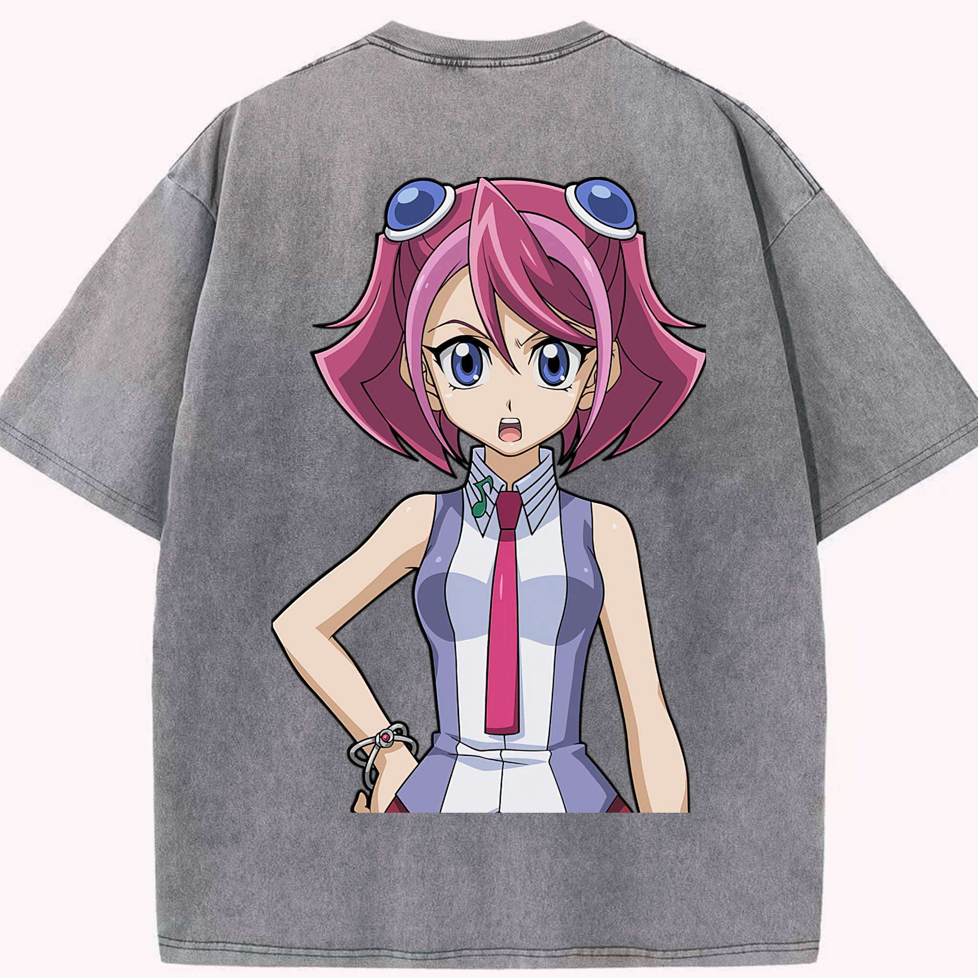 （画像用） 遊☆戯☆王 Yu-Gi-Oh! 綿100% ヴィンテージ風 半袖Tシャツ（背面プリント）