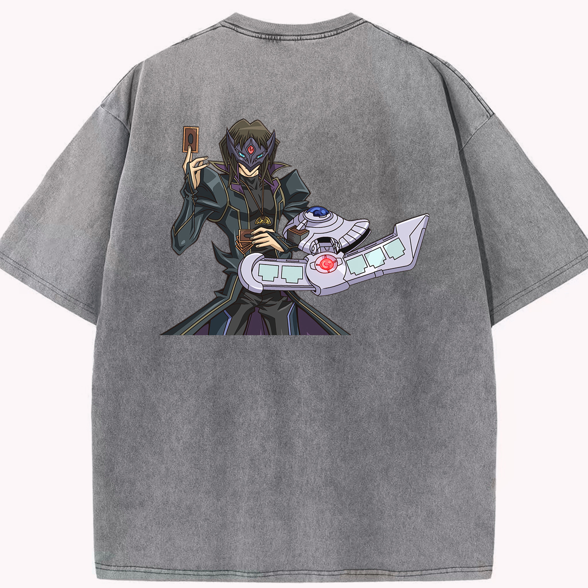 （画像用） 遊☆戯☆王 Yu-Gi-Oh! 綿100% ヴィンテージ風 半袖Tシャツ（背面プリント）
