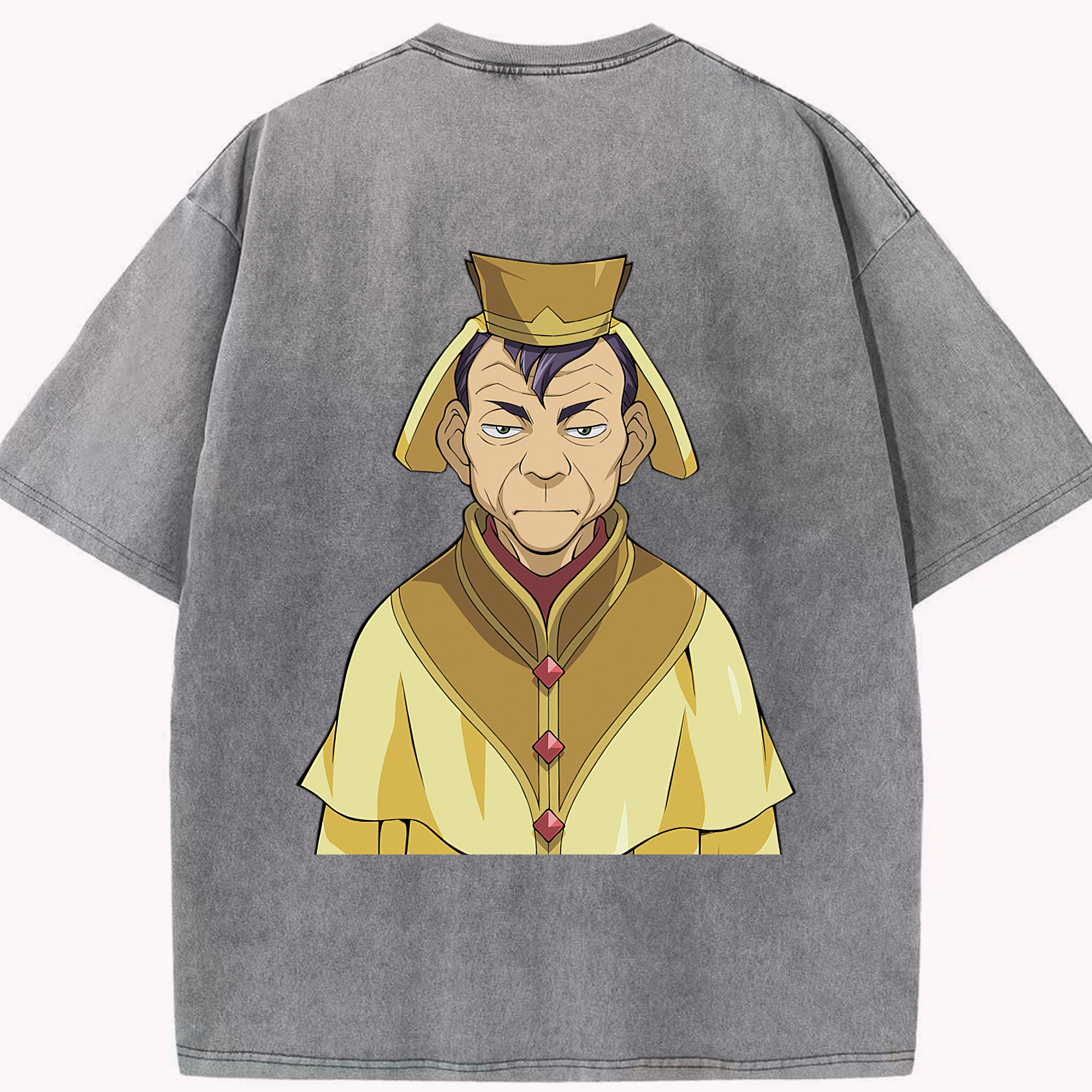 （画像用） 遊☆戯☆王 Yu-Gi-Oh! 綿100% ヴィンテージ風 半袖Tシャツ（背面プリント）