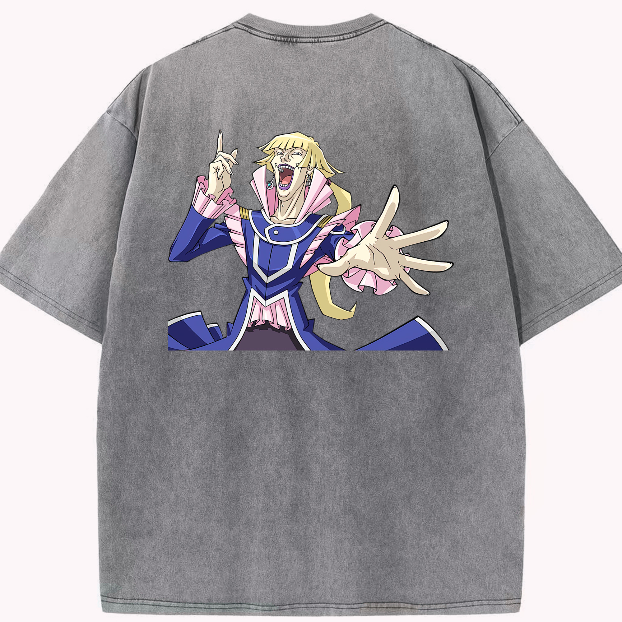 （画像用） 遊☆戯☆王 Yu-Gi-Oh! 綿100% ヴィンテージ風 半袖Tシャツ（背面プリント）