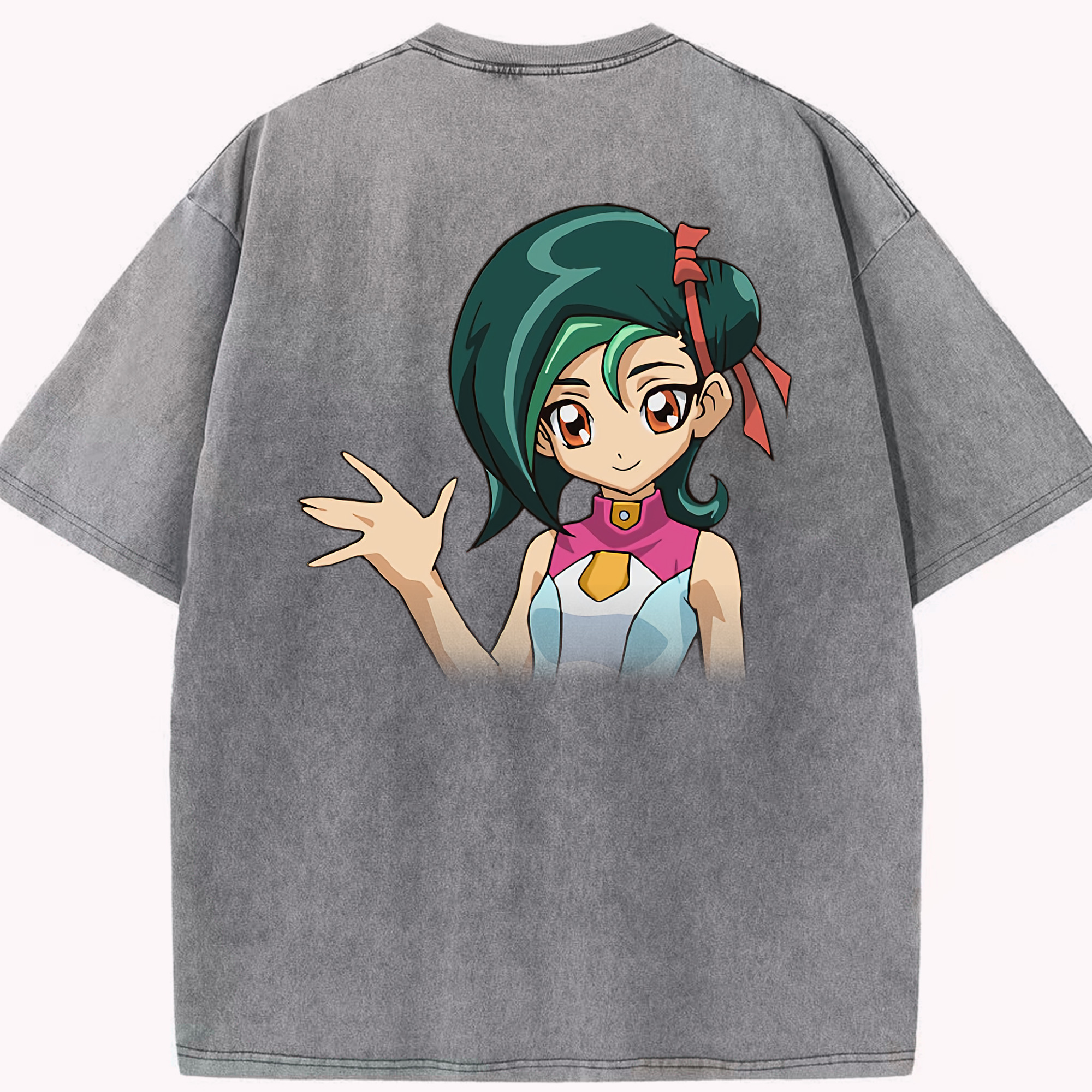 （画像用） 遊☆戯☆王 Yu-Gi-Oh! 綿100% ヴィンテージ風 半袖Tシャツ（背面プリント）