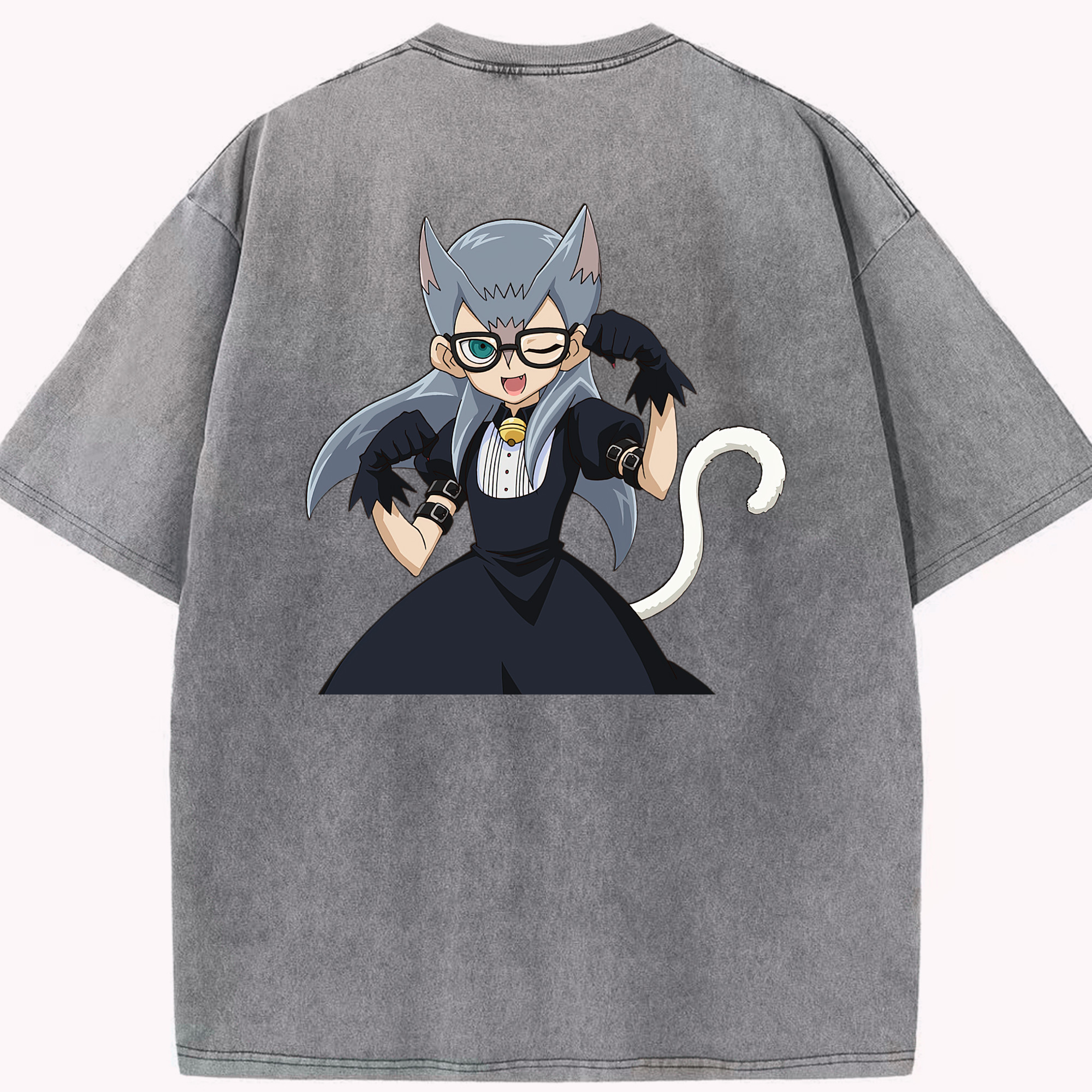 （画像用） 遊☆戯☆王 Yu-Gi-Oh! 綿100% ヴィンテージ風 半袖Tシャツ（背面プリント）