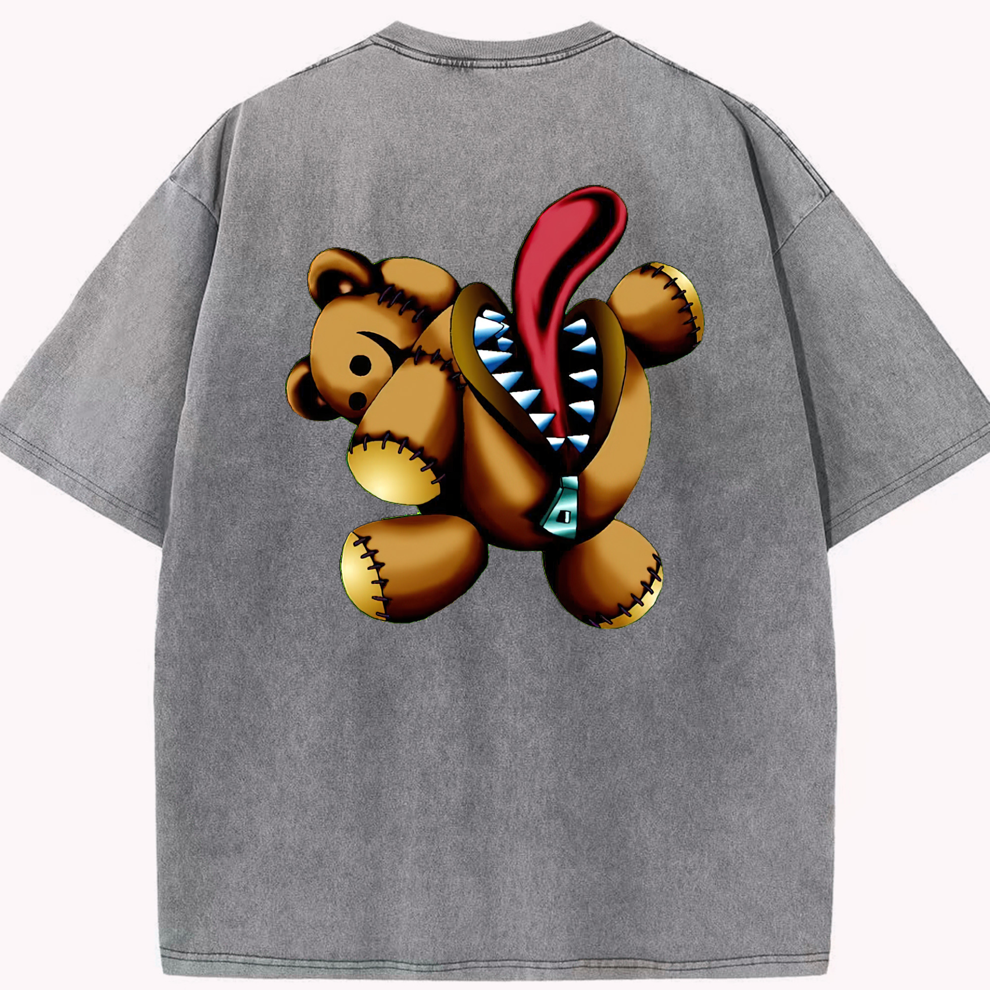 （画像用） 遊☆戯☆王 Yu-Gi-Oh! 綿100% ヴィンテージ風 半袖Tシャツ（背面プリント）