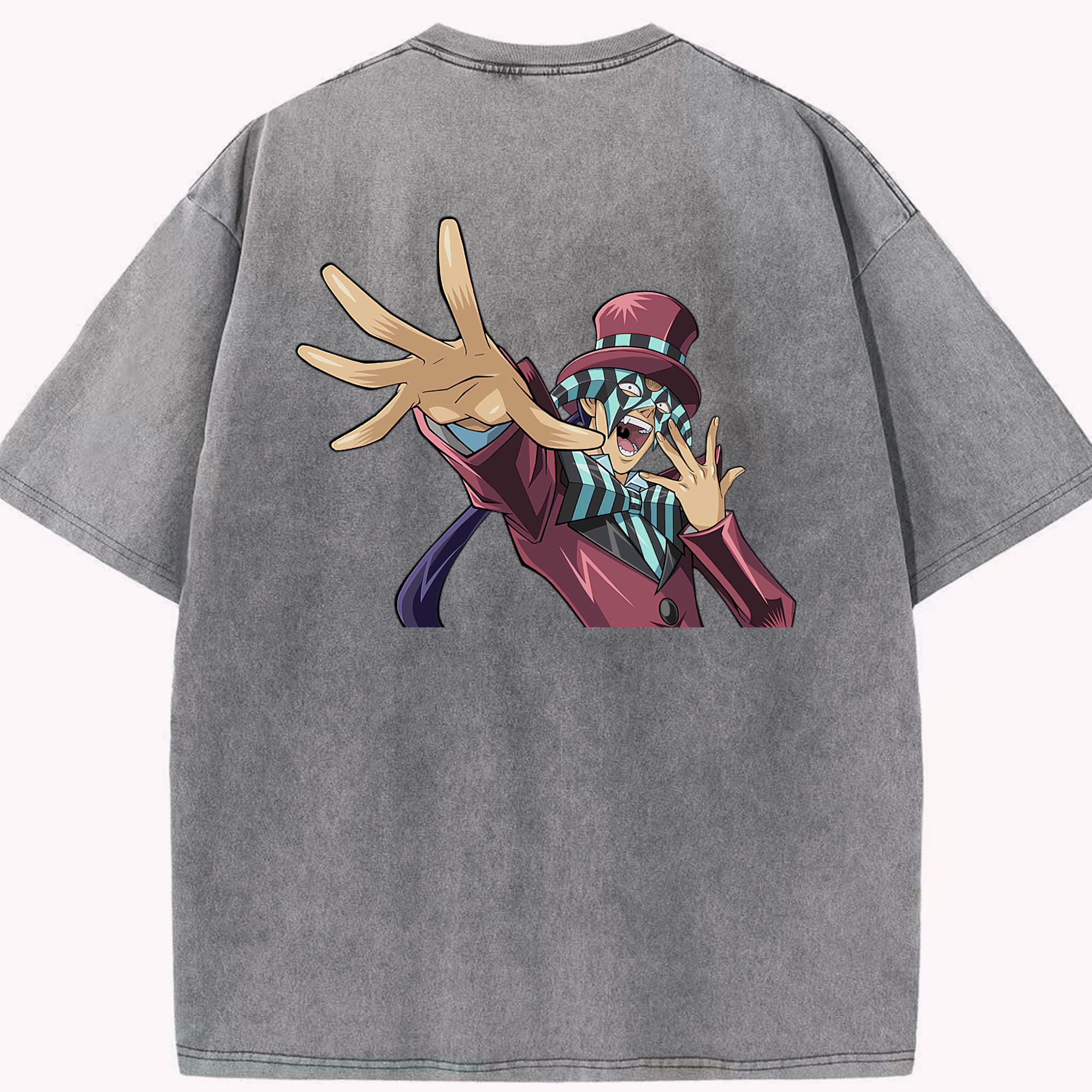 （画像用） 遊☆戯☆王 Yu-Gi-Oh! 綿100% ヴィンテージ風 半袖Tシャツ（背面プリント）