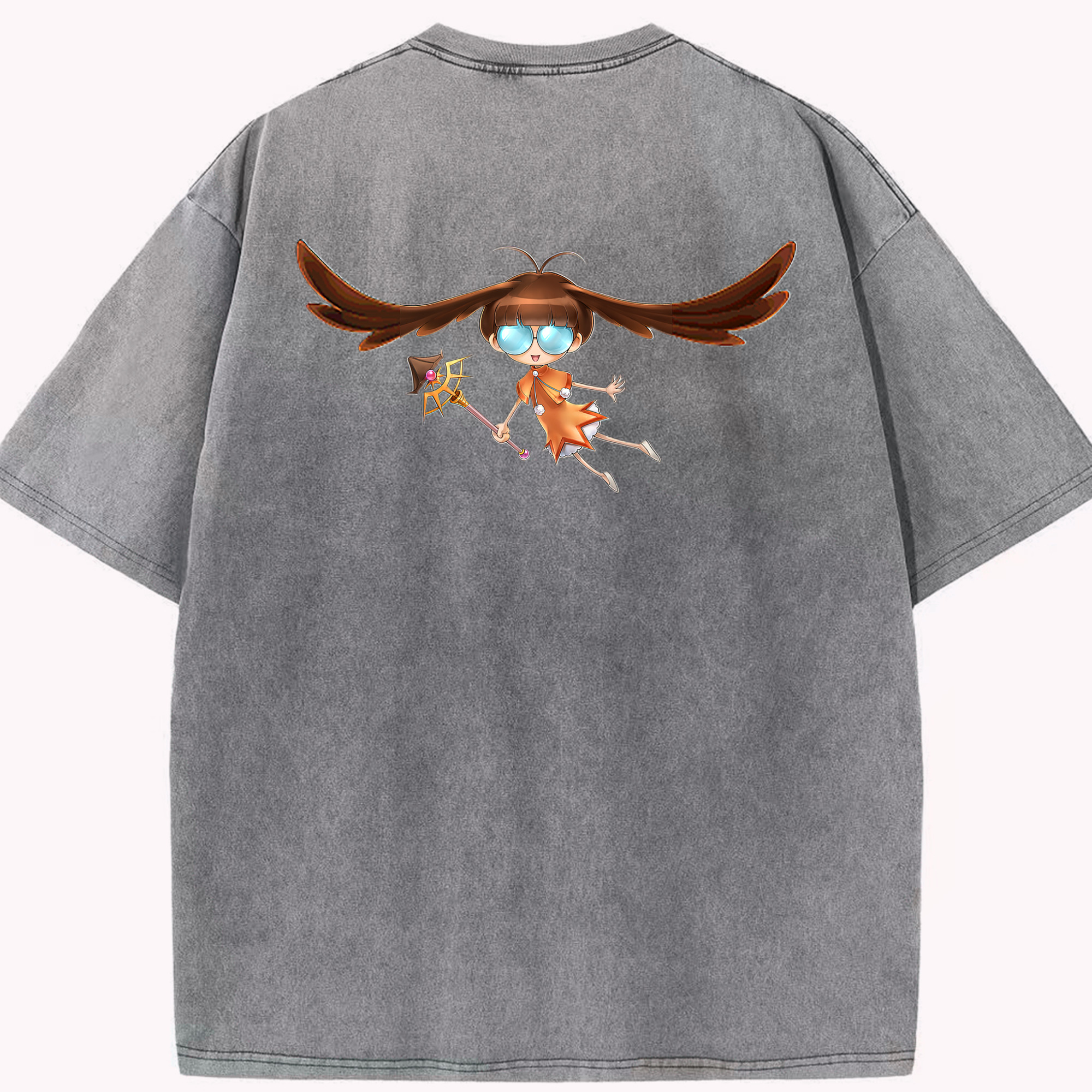 （画像用） 遊☆戯☆王 Yu-Gi-Oh! 綿100% ヴィンテージ風 半袖Tシャツ（背面プリント）