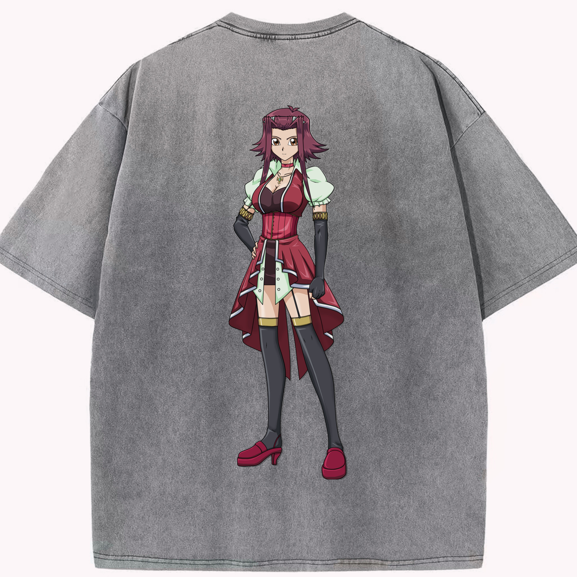 （画像用） 遊☆戯☆王 Yu-Gi-Oh! 綿100% ヴィンテージ風 半袖Tシャツ（背面プリント）