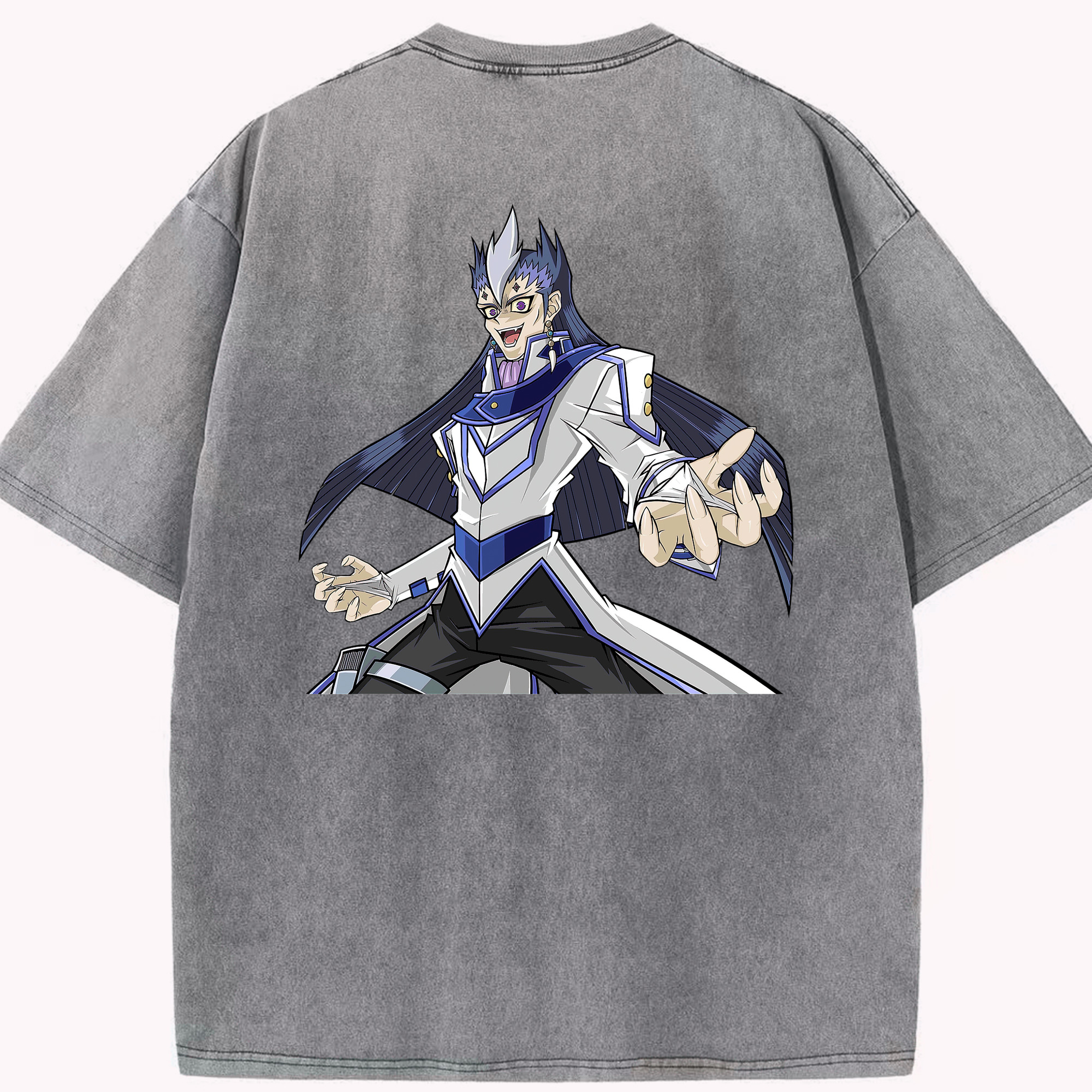 （画像用） 遊☆戯☆王 Yu-Gi-Oh! 綿100% ヴィンテージ風 半袖Tシャツ（背面プリント）