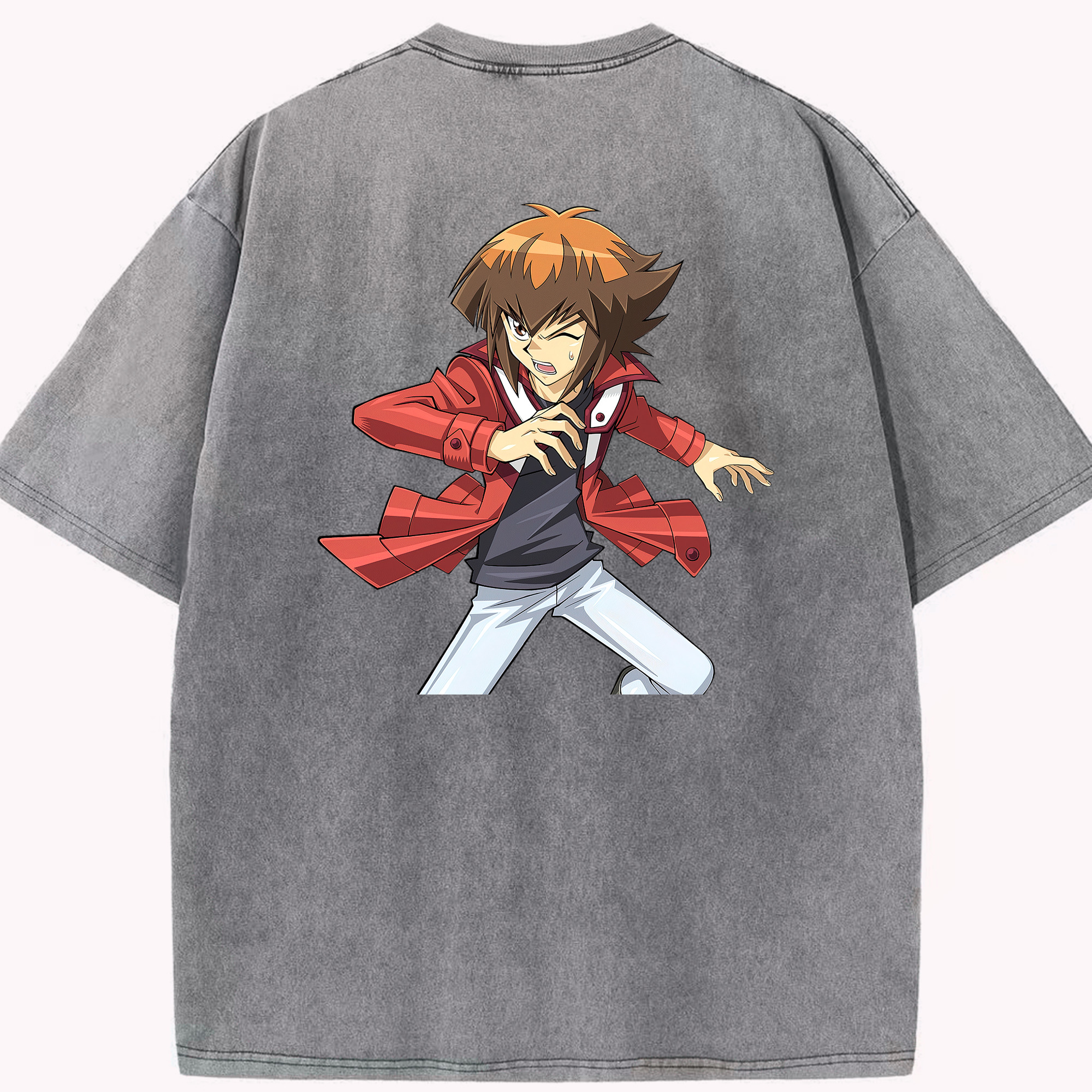 （画像用） 遊☆戯☆王 Yu-Gi-Oh! 綿100% ヴィンテージ風 半袖Tシャツ（背面プリント）