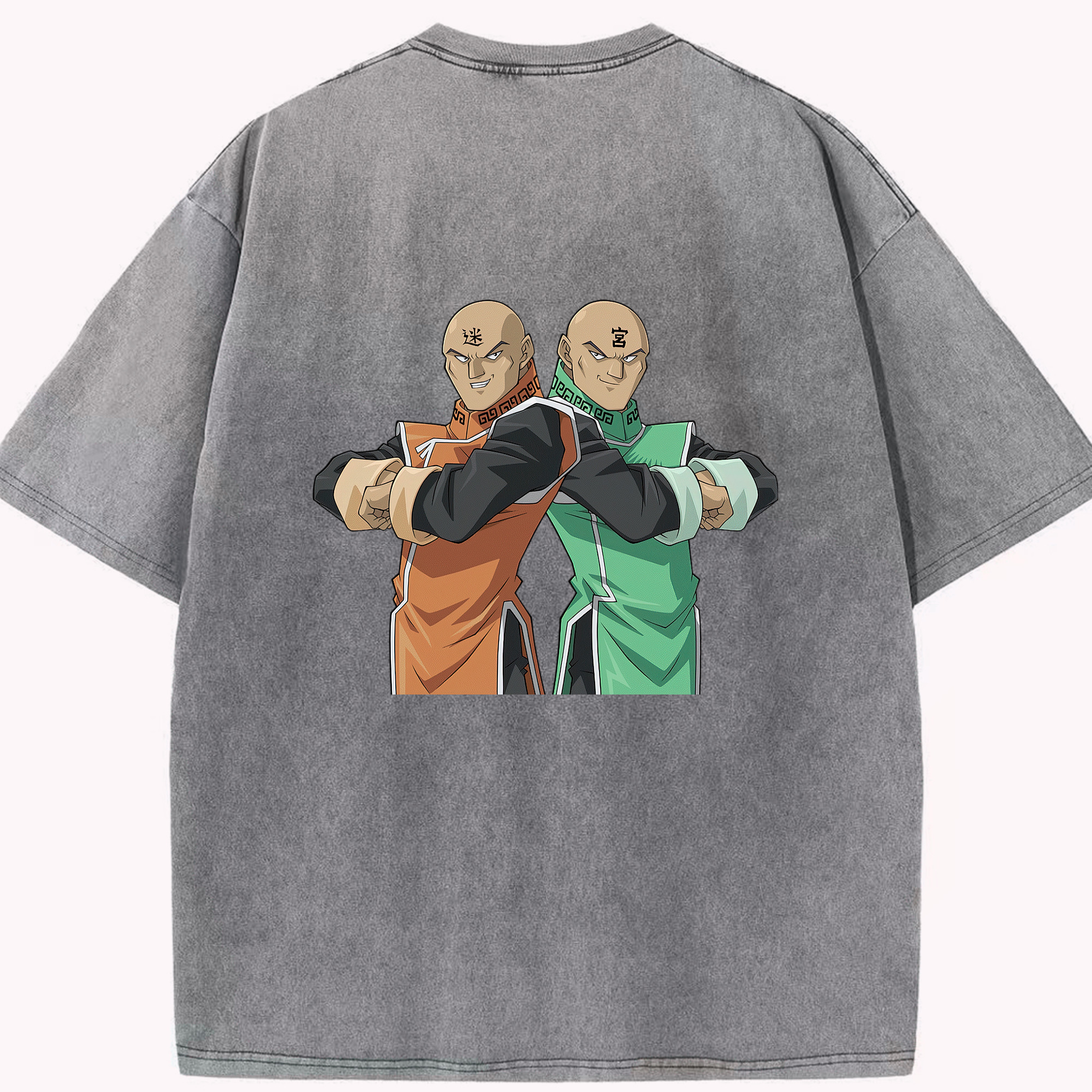 （画像用） 遊☆戯☆王 Yu-Gi-Oh! 綿100% ヴィンテージ風 半袖Tシャツ（背面プリント）