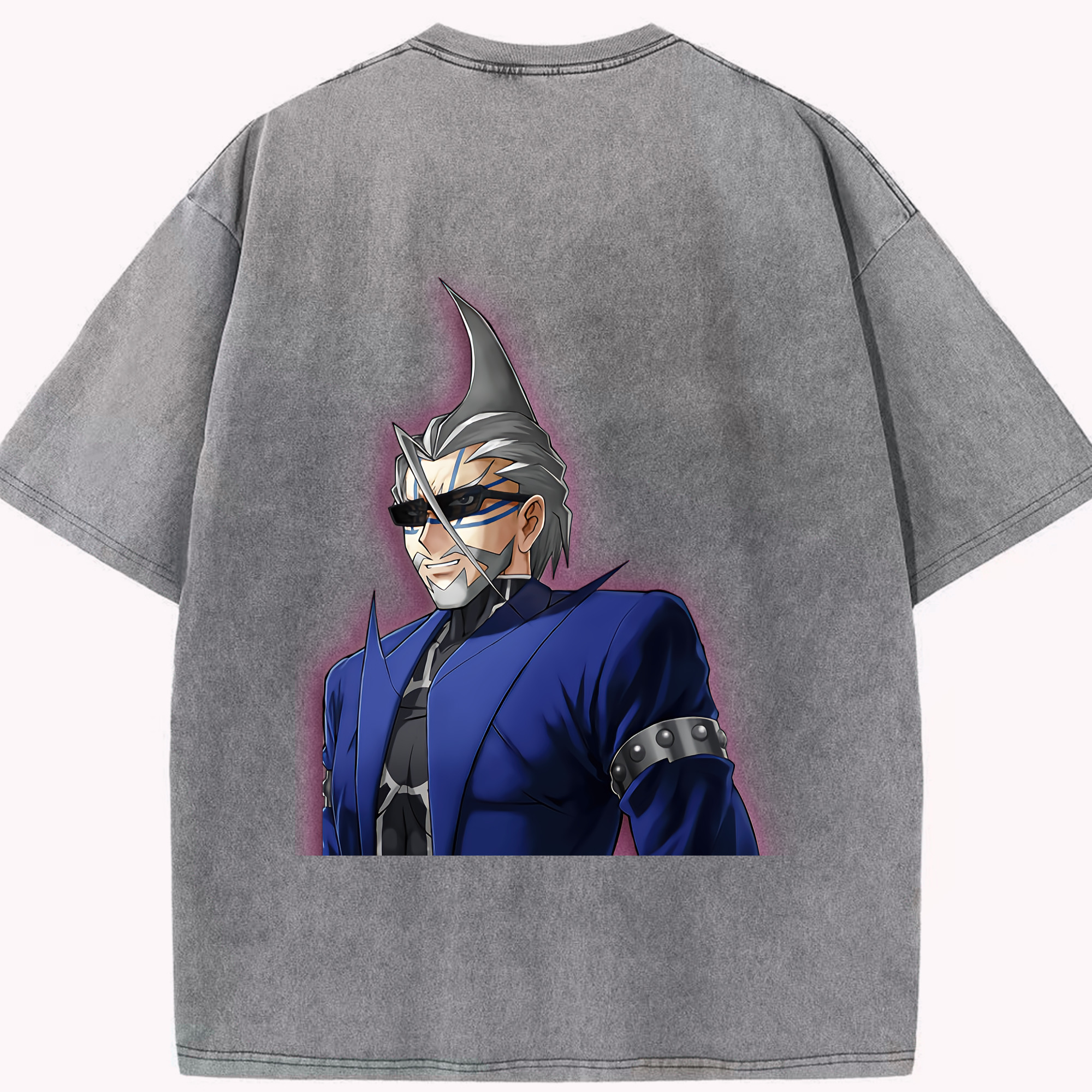 （画像用） 遊☆戯☆王 Yu-Gi-Oh! 綿100% ヴィンテージ風 半袖Tシャツ（背面プリント）
