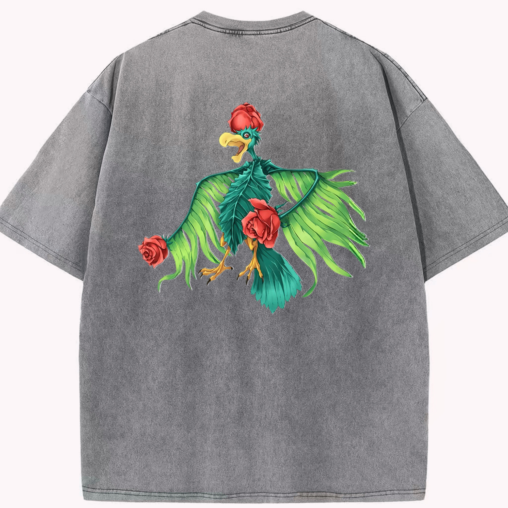 （画像用） 遊☆戯☆王 Yu-Gi-Oh! 綿100% ヴィンテージ風 半袖Tシャツ（背面プリント）