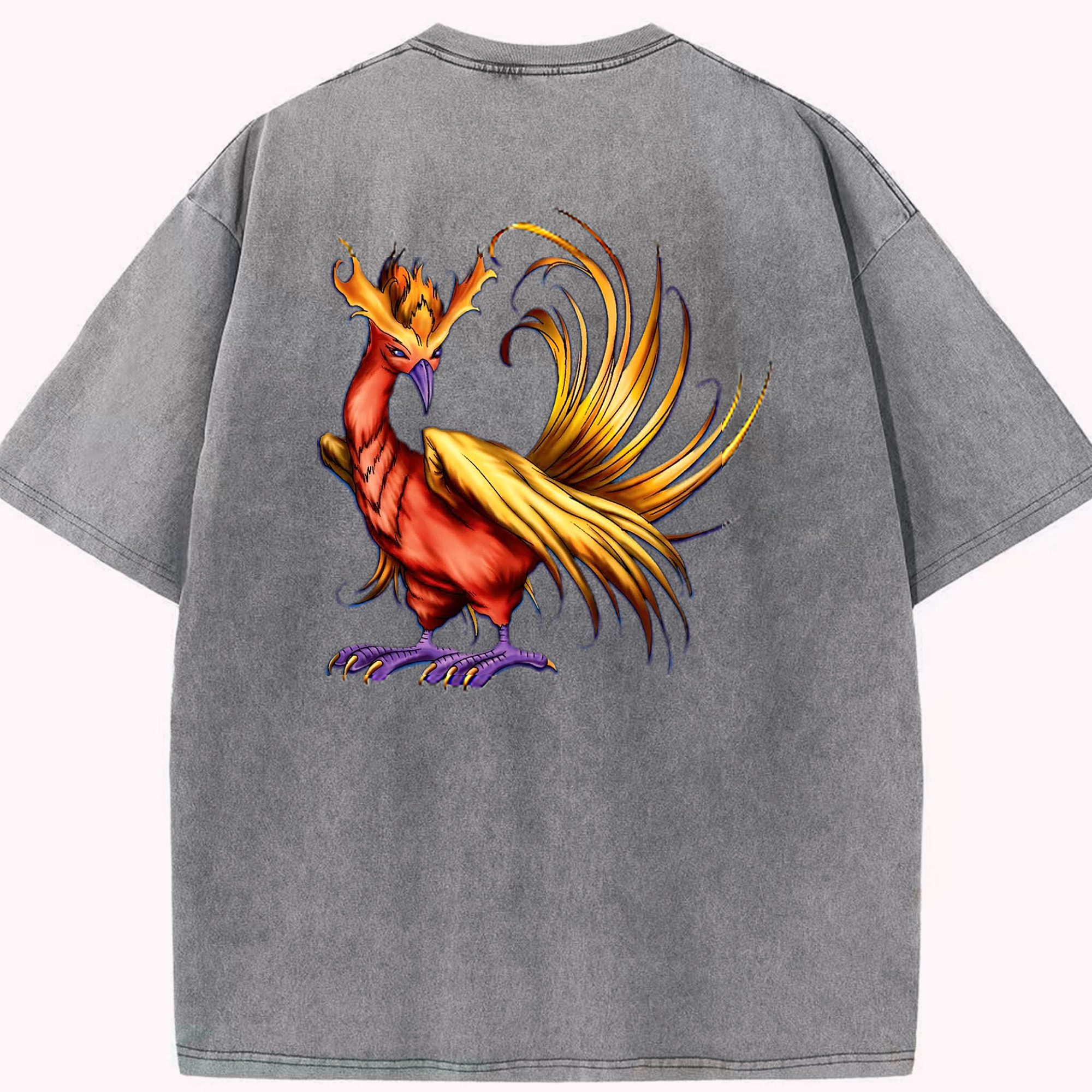 （画像用） 遊☆戯☆王 Yu-Gi-Oh! 綿100% ヴィンテージ風 半袖Tシャツ（背面プリント）