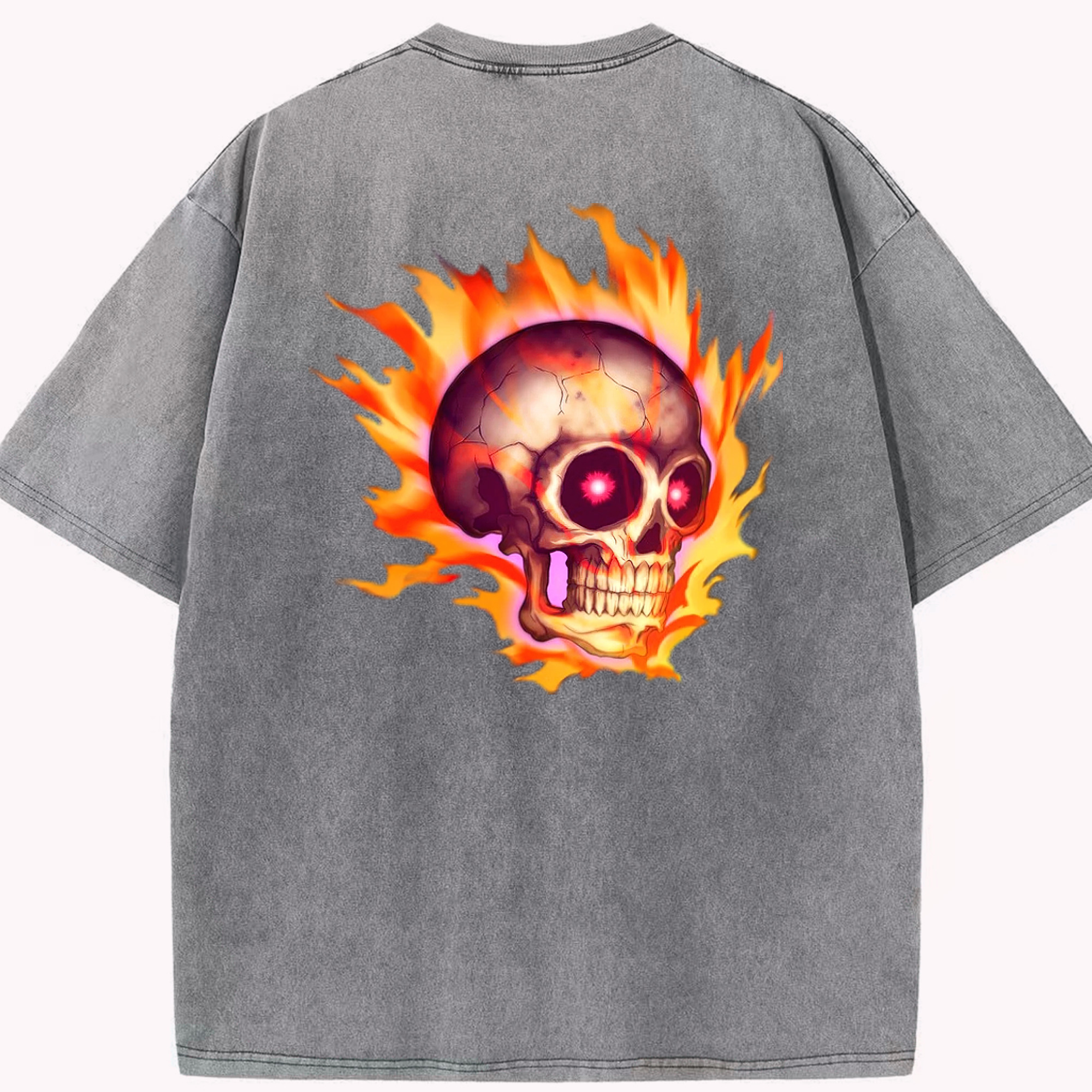 （画像用） 遊☆戯☆王 Yu-Gi-Oh! 綿100% ヴィンテージ風 半袖Tシャツ（背面プリント）