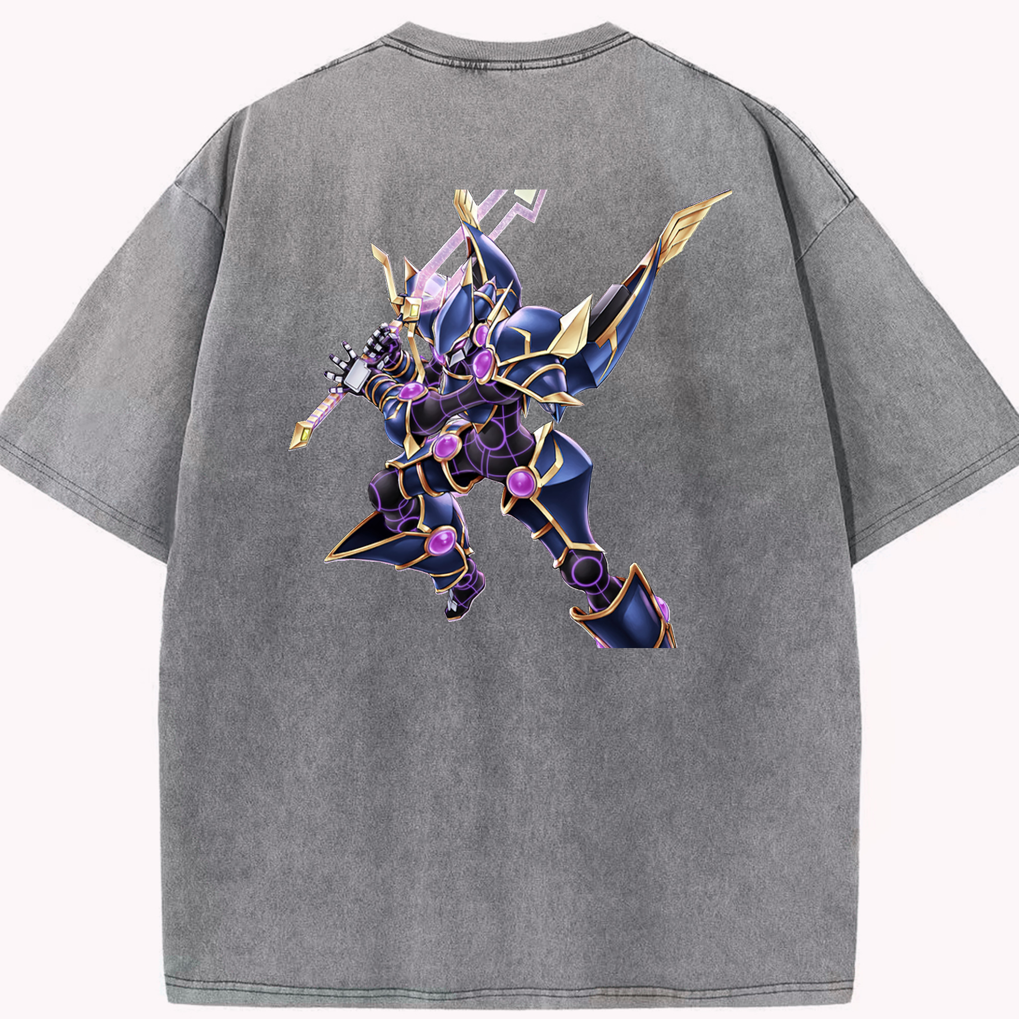 （画像用） 遊☆戯☆王 Yu-Gi-Oh! 綿100% ヴィンテージ風 半袖Tシャツ（背面プリント）