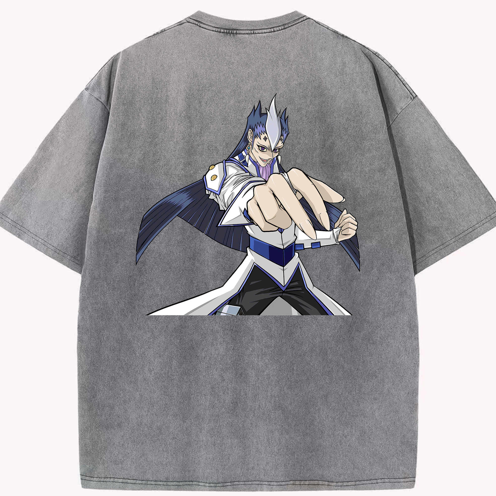 （画像用） 遊☆戯☆王 Yu-Gi-Oh! 綿100% ヴィンテージ風 半袖Tシャツ（背面プリント）