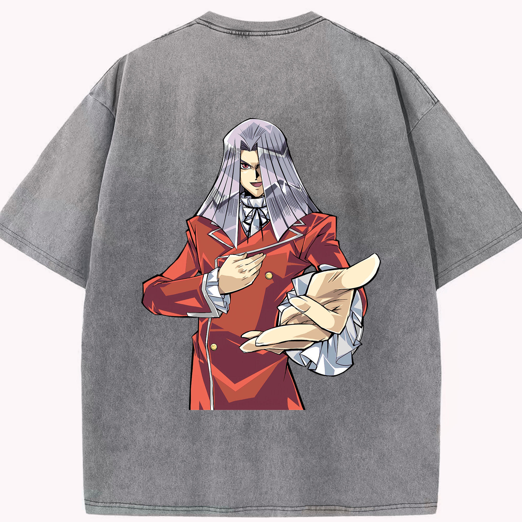 （画像用） 遊☆戯☆王 Yu-Gi-Oh! 綿100% ヴィンテージ風 半袖Tシャツ（背面プリント）
