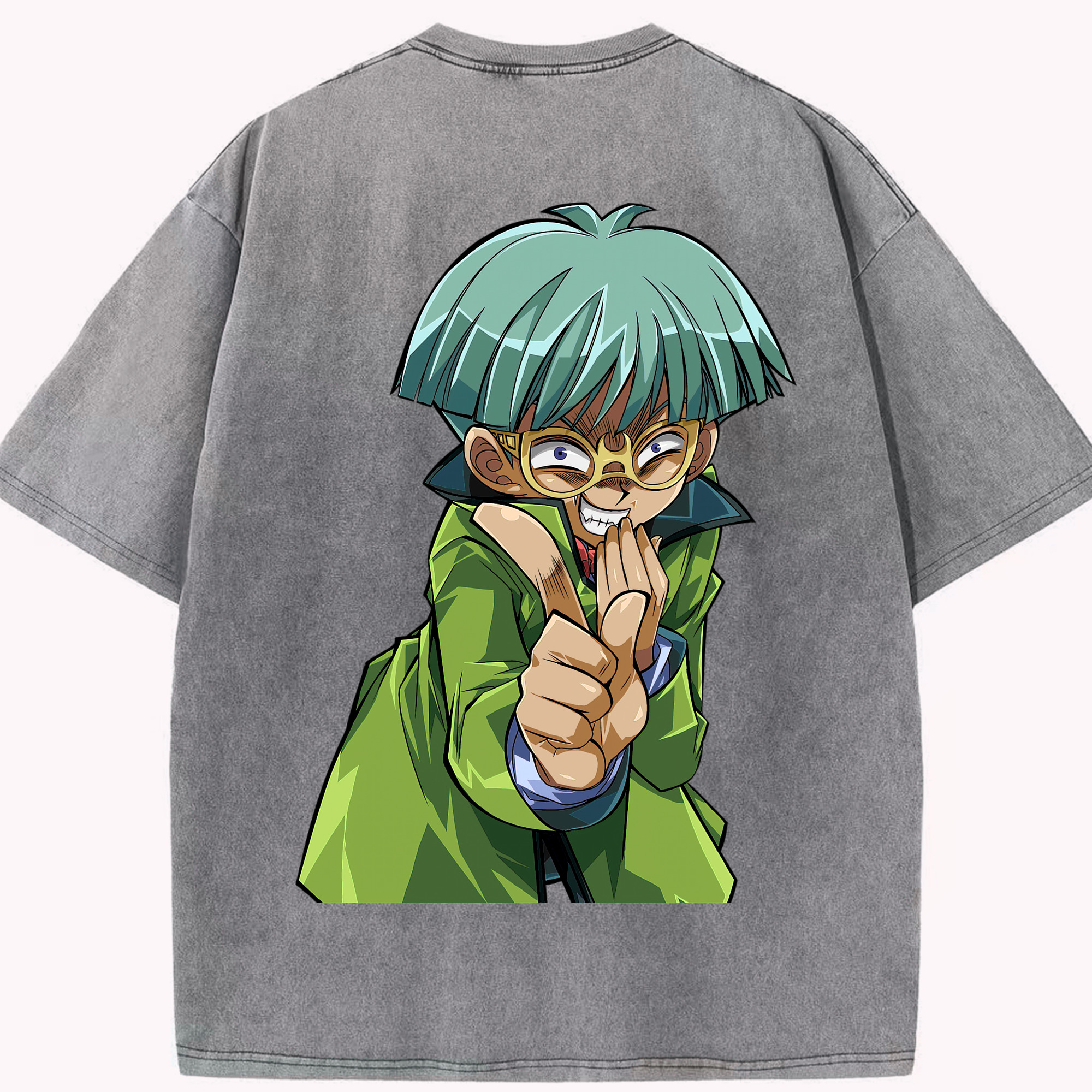 （画像用） 遊☆戯☆王 Yu-Gi-Oh! 綿100% ヴィンテージ風 半袖Tシャツ（背面プリント）