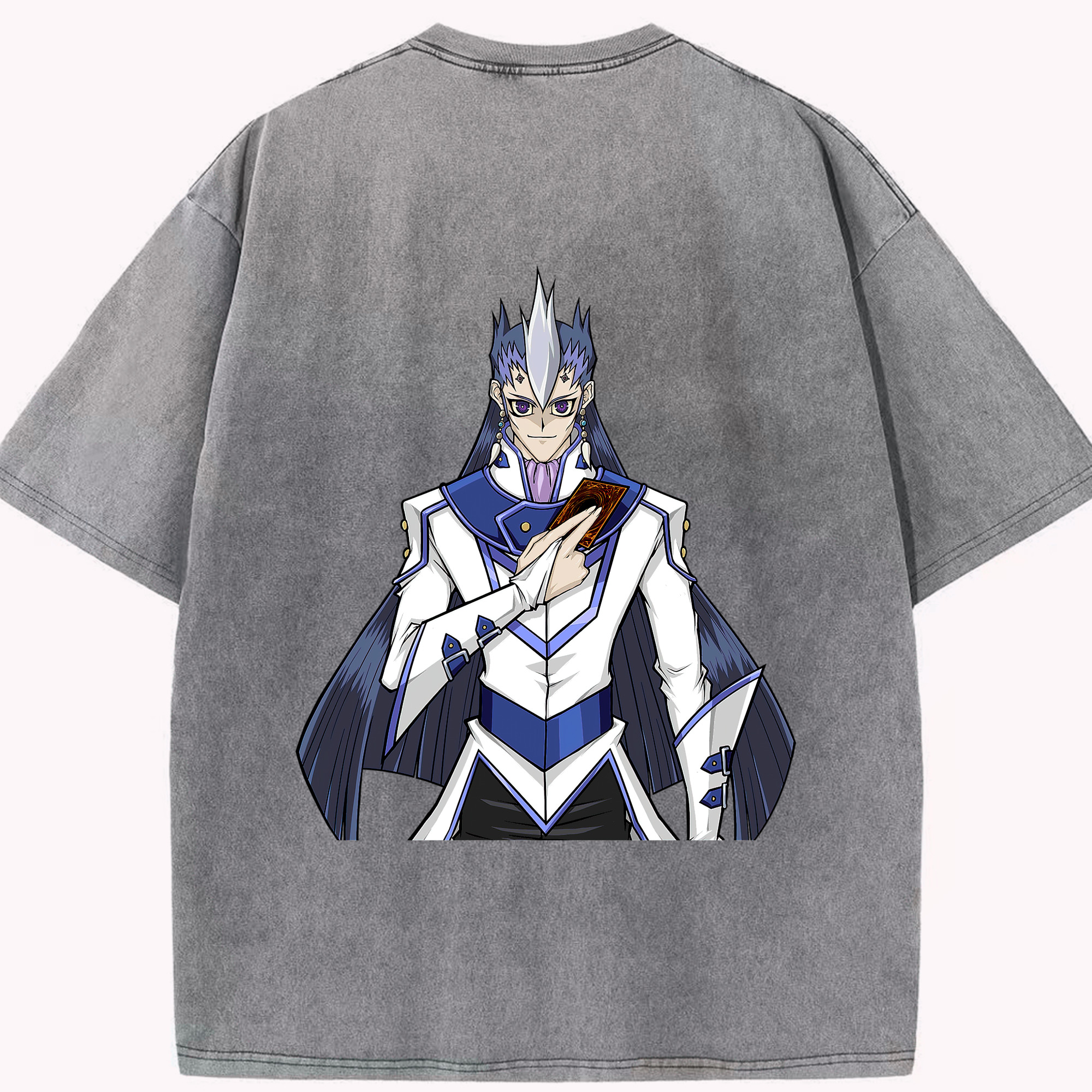 （画像用） 遊☆戯☆王 Yu-Gi-Oh! 綿100% ヴィンテージ風 半袖Tシャツ（背面プリント）