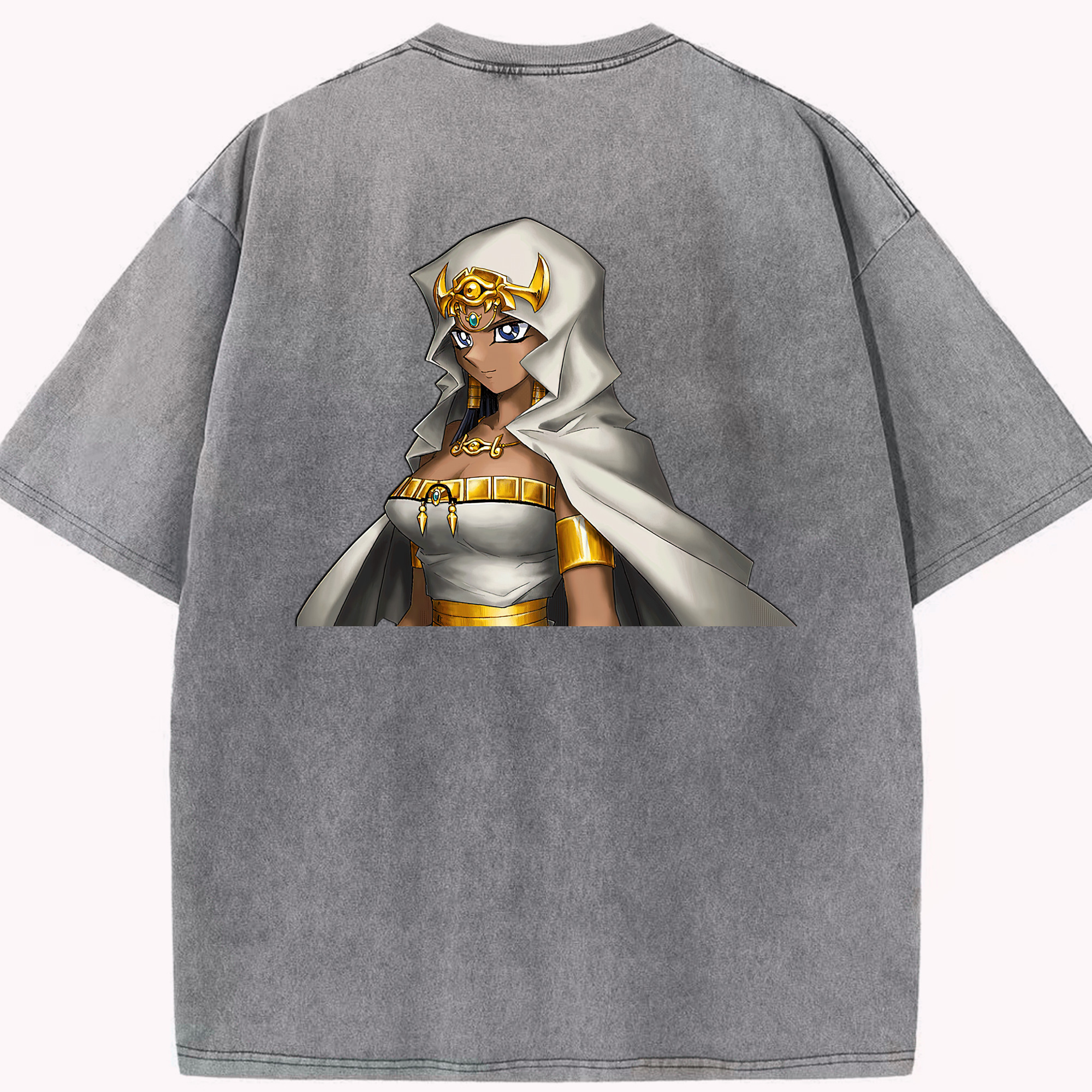 （画像用） 遊☆戯☆王 Yu-Gi-Oh! 綿100% ヴィンテージ風 半袖Tシャツ（背面プリント）