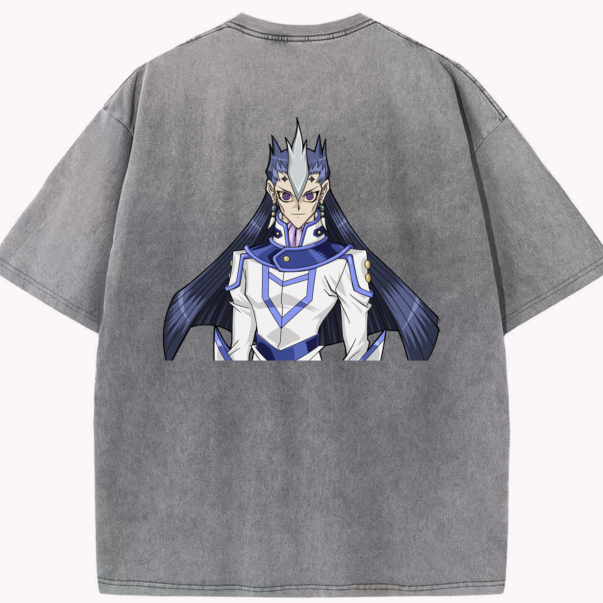 （画像用） 遊☆戯☆王 Yu-Gi-Oh! 綿100% ヴィンテージ風 半袖Tシャツ（背面プリント）