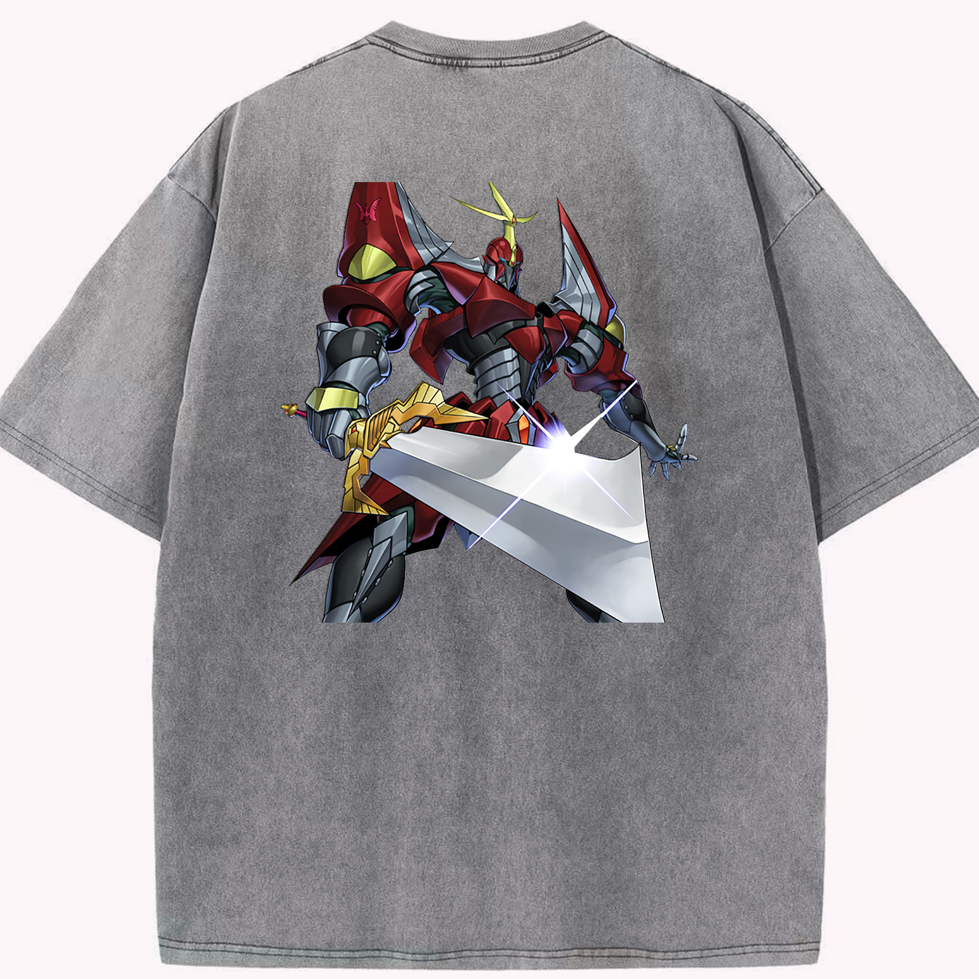 （画像用） 遊☆戯☆王 Yu-Gi-Oh! 綿100% ヴィンテージ風 半袖Tシャツ（背面プリント）