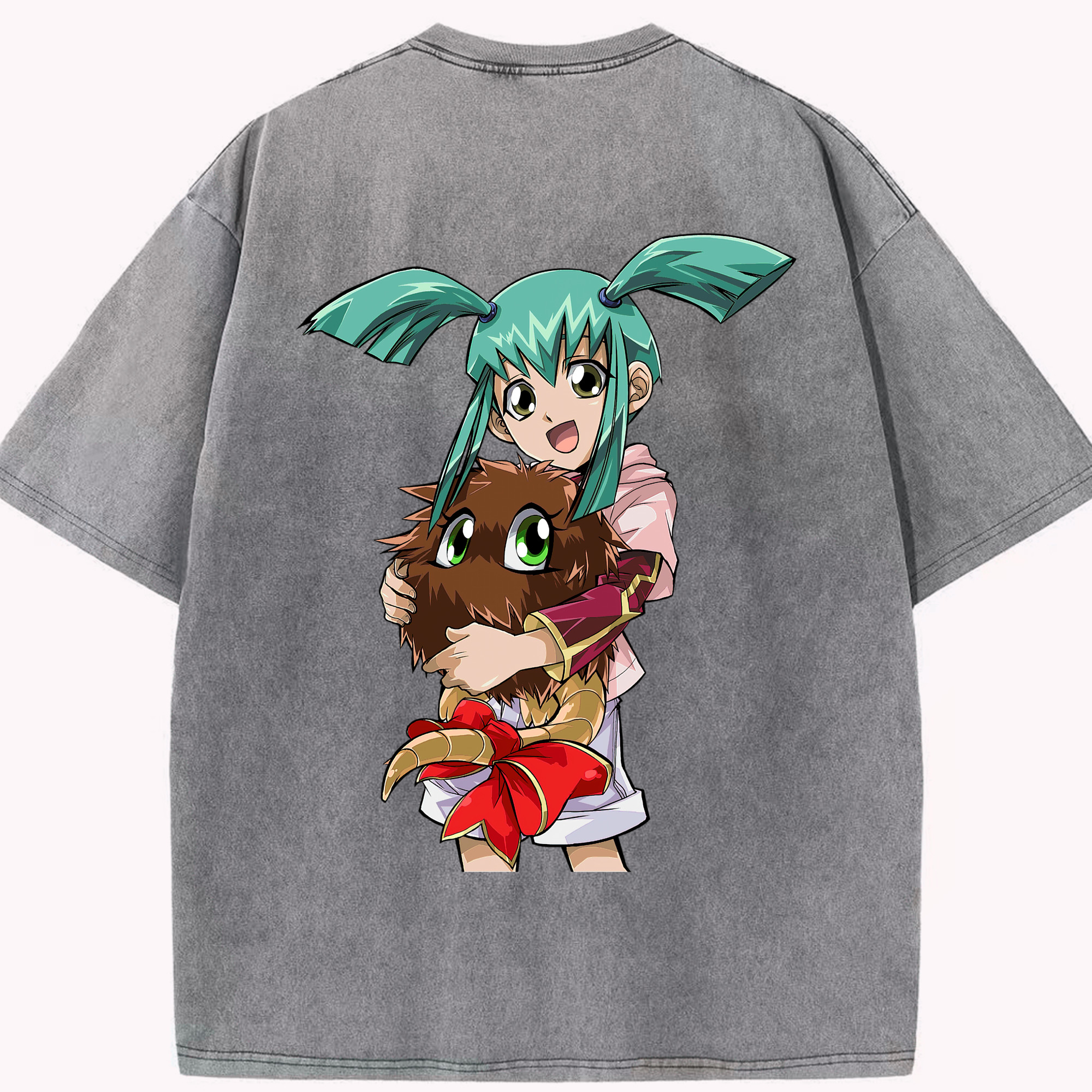 （画像用） 遊☆戯☆王 Yu-Gi-Oh! 綿100% ヴィンテージ風 半袖Tシャツ（背面プリント）